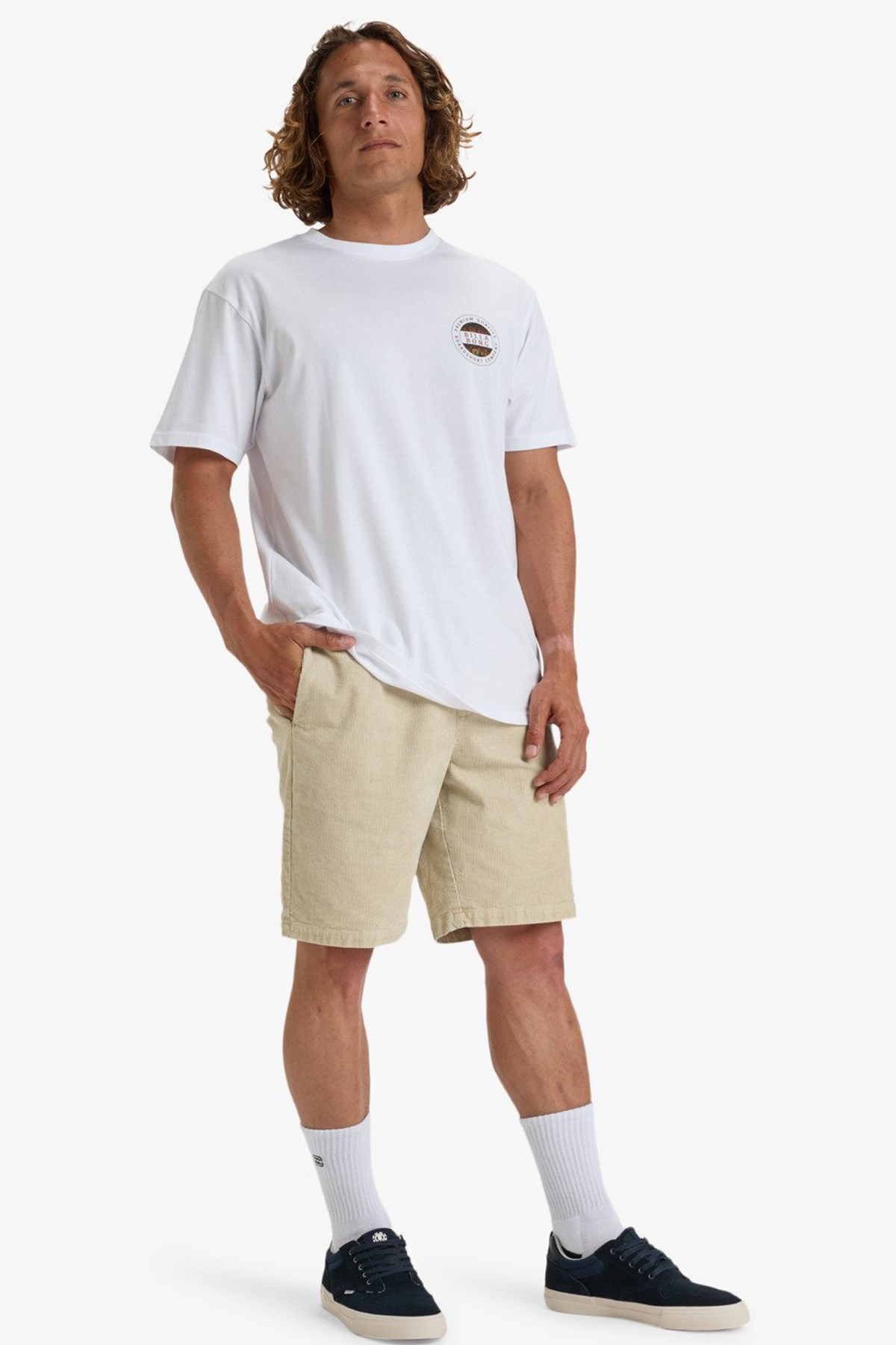 Billabong Rotor Fill Erkek Tişört Beyaz