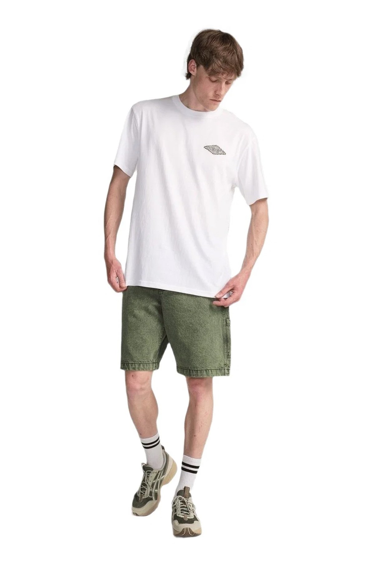 Billabong Crayon Erkek Tişört EBYZT00525 Beyaz