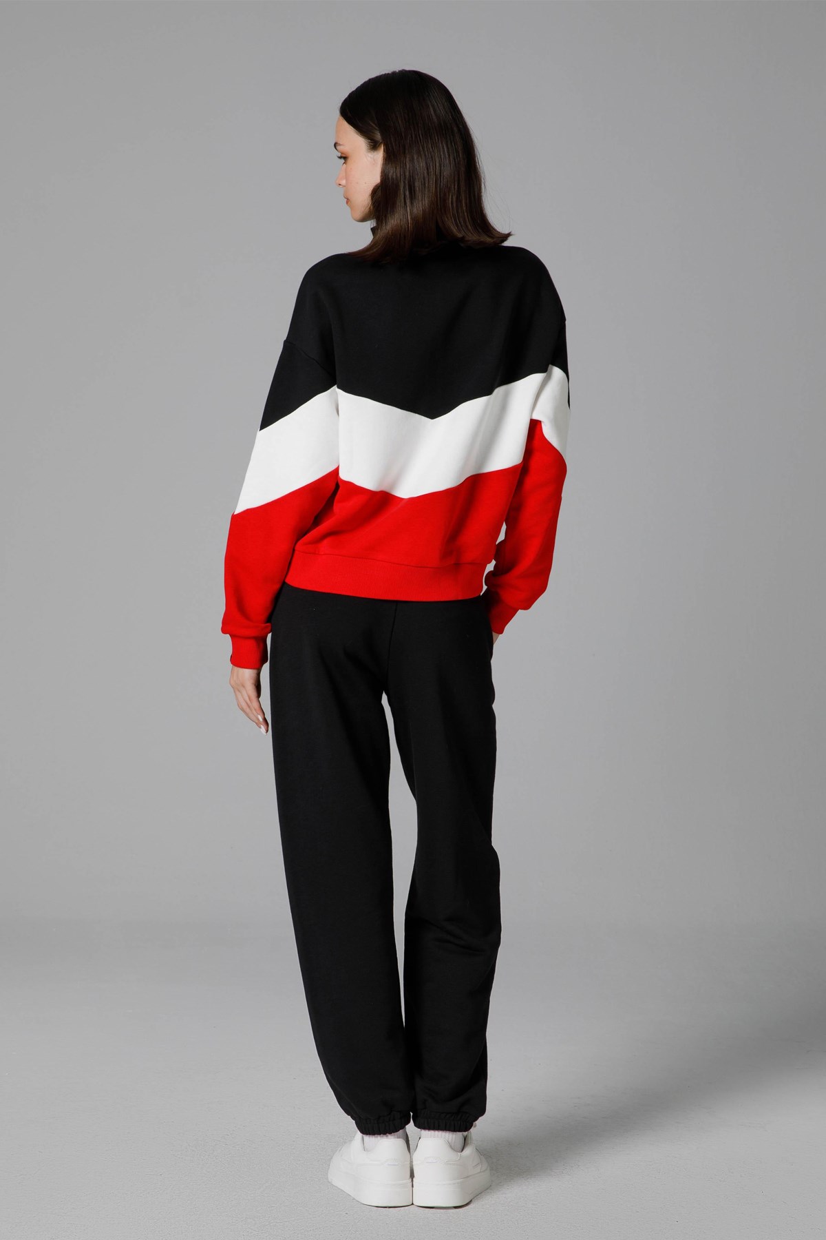 Ellesse Kadın Yarım Fermuarlı Sweatshirt EF176-RD Kırmızı