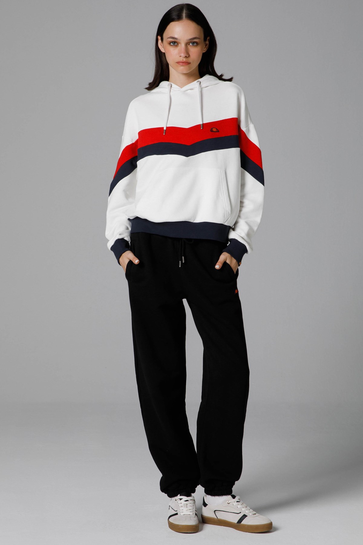 Ellesse Kadın Oversize Sweatshirt EF178-OF Beyaz