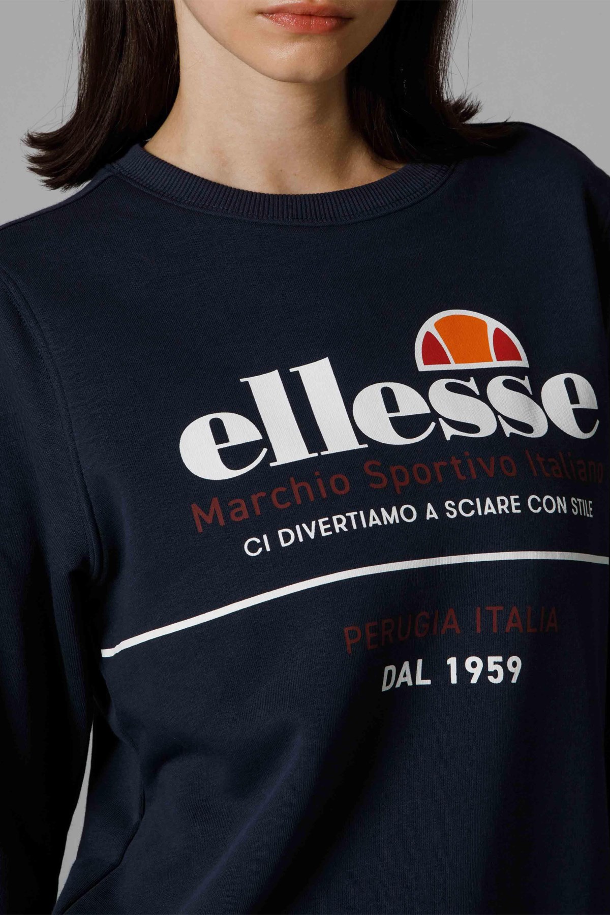 Ellesse Kadın Sweatshirt EF180-NV Lacivert