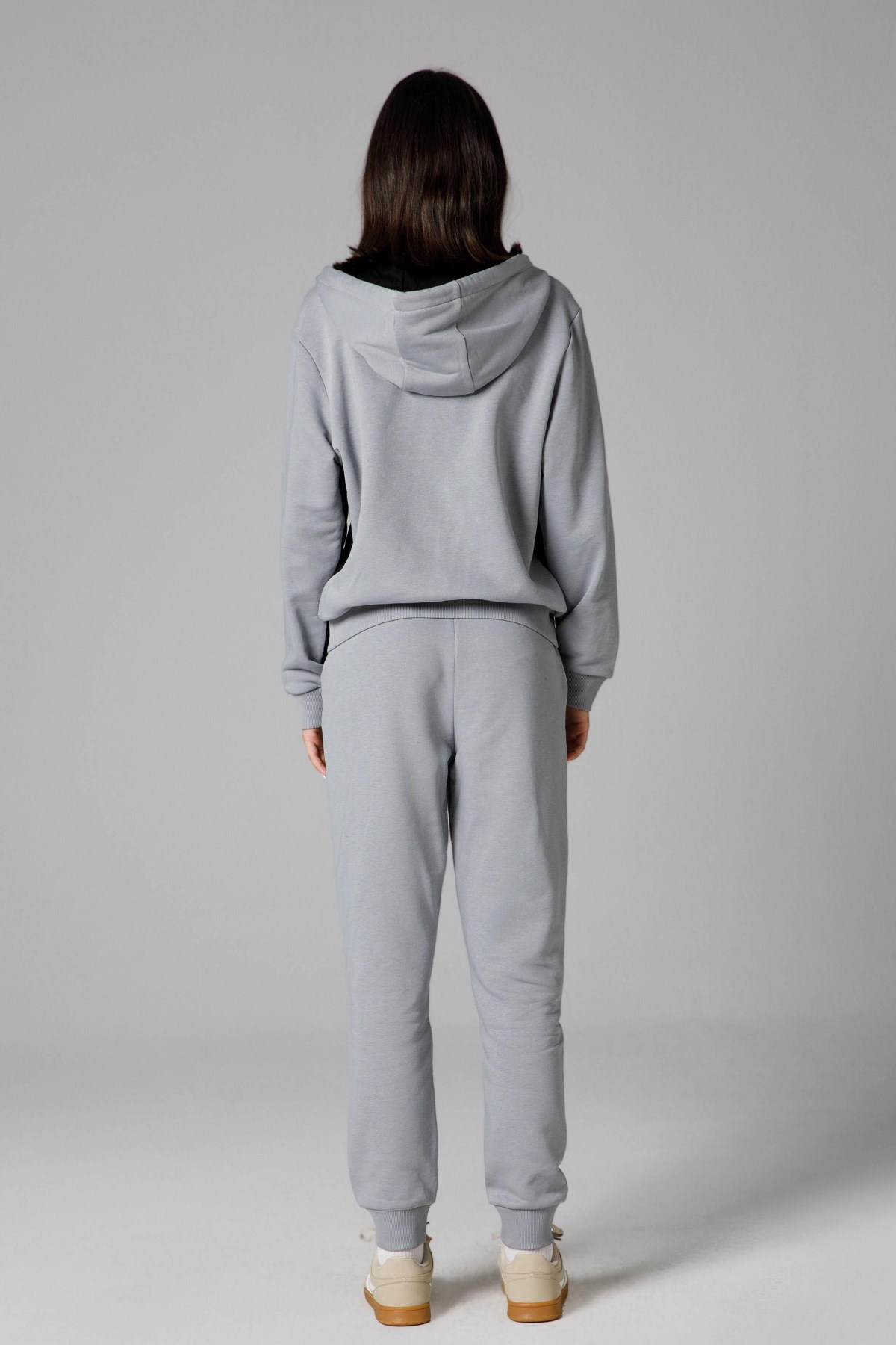 Ellesse Kadın Fermuarlı Kapüşonlu Sweatshirt EF198-GI Gri