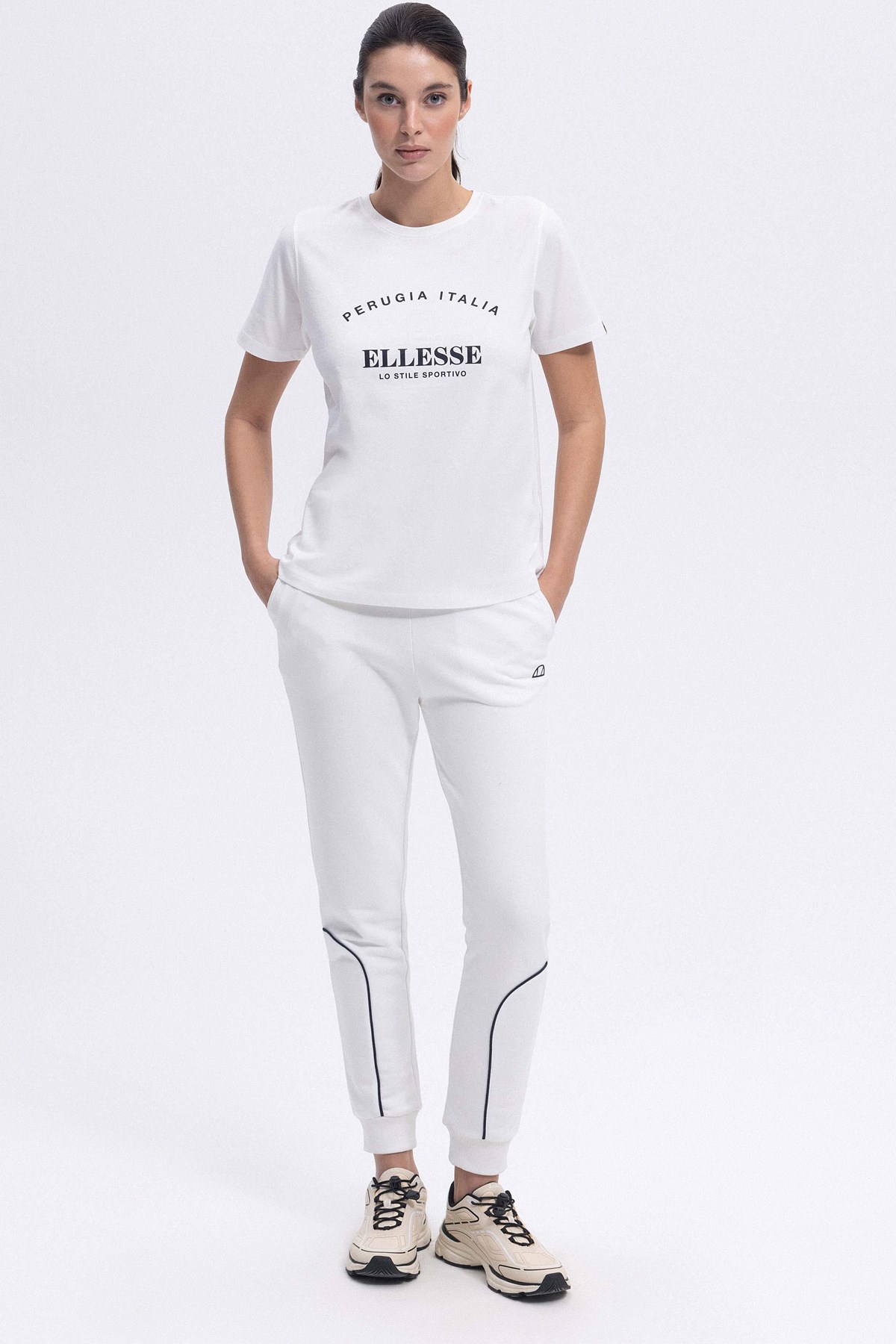 Ellesse Kadın Eşofman Altı Ef382-Of Ekru