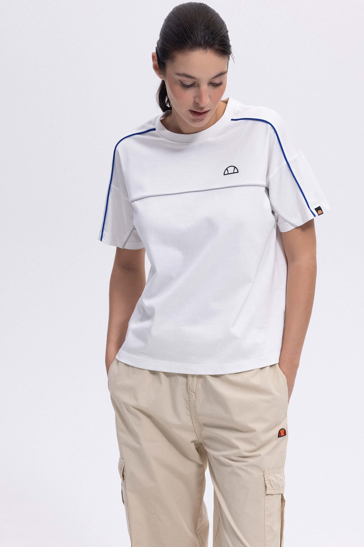 Ellesse Kadın Tişört Ef389-Of Ekru