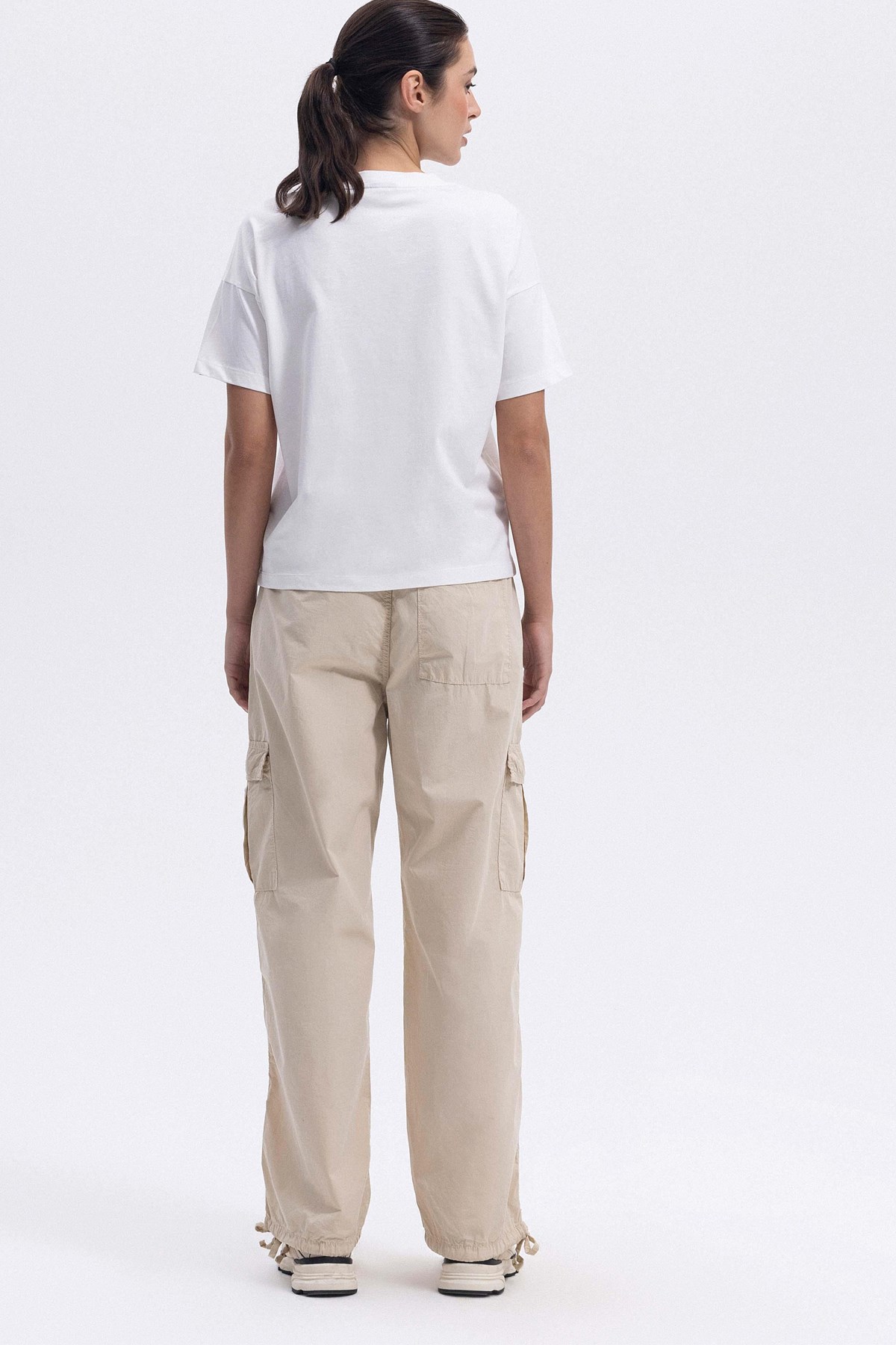 Ellesse Kadın Tişört Ef389-Of Ekru