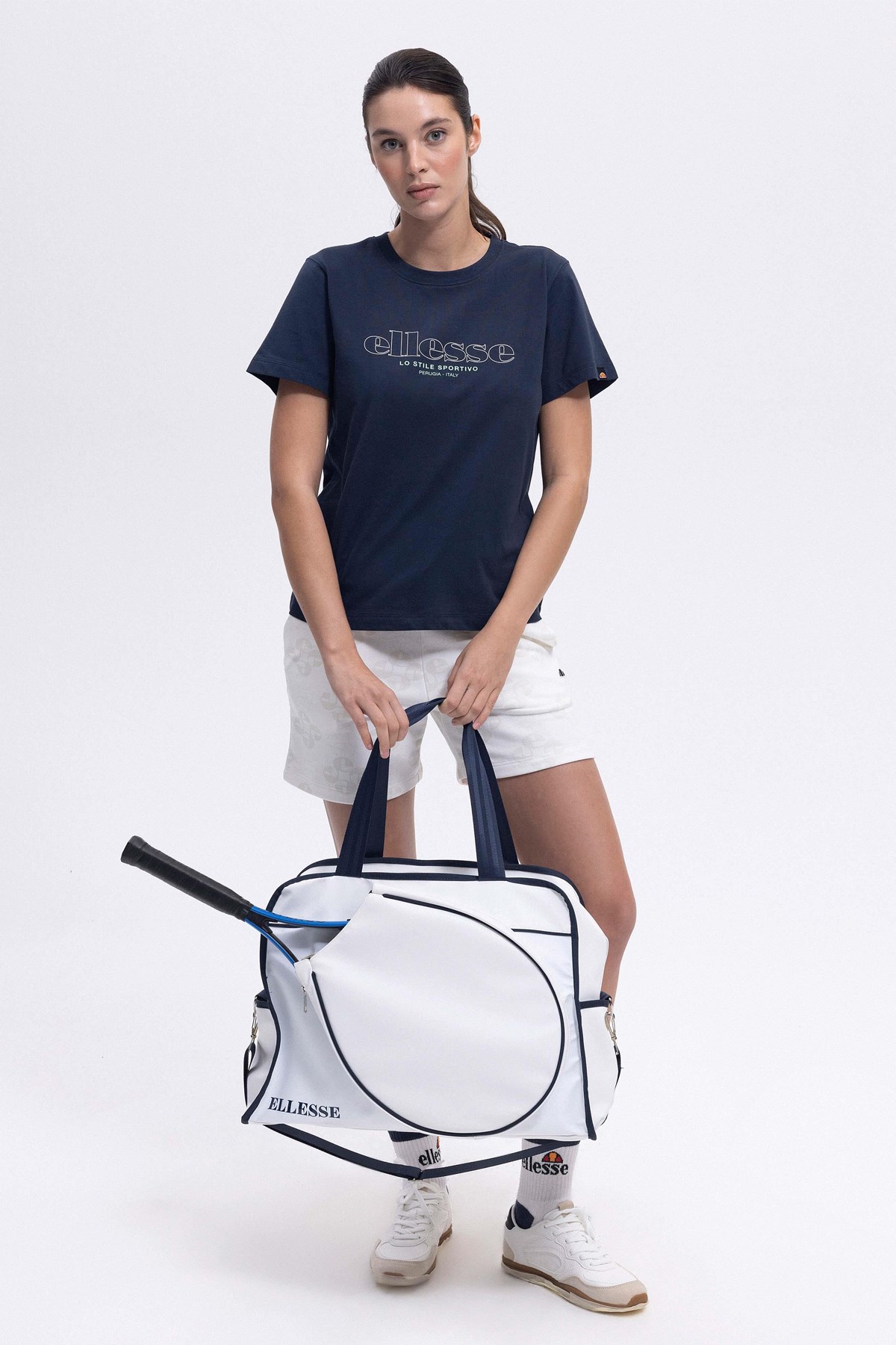 Ellesse Kadın Tişört Ef445-Nv Lacivert