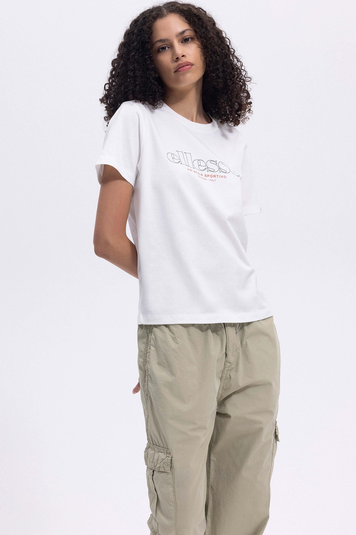 Ellesse Kadın Tişört Ef445-Of Ekru