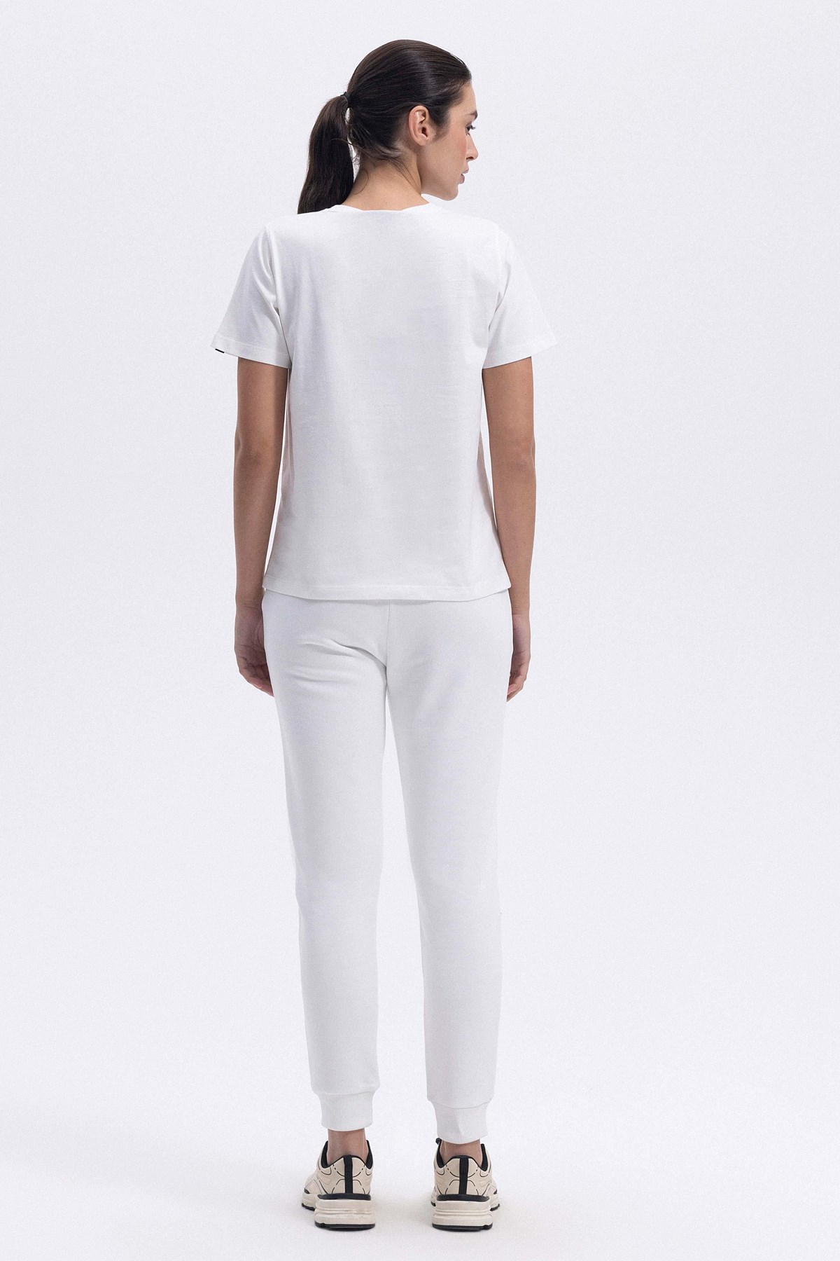 Ellesse Kadın Tişört Ef446-Of Ekru