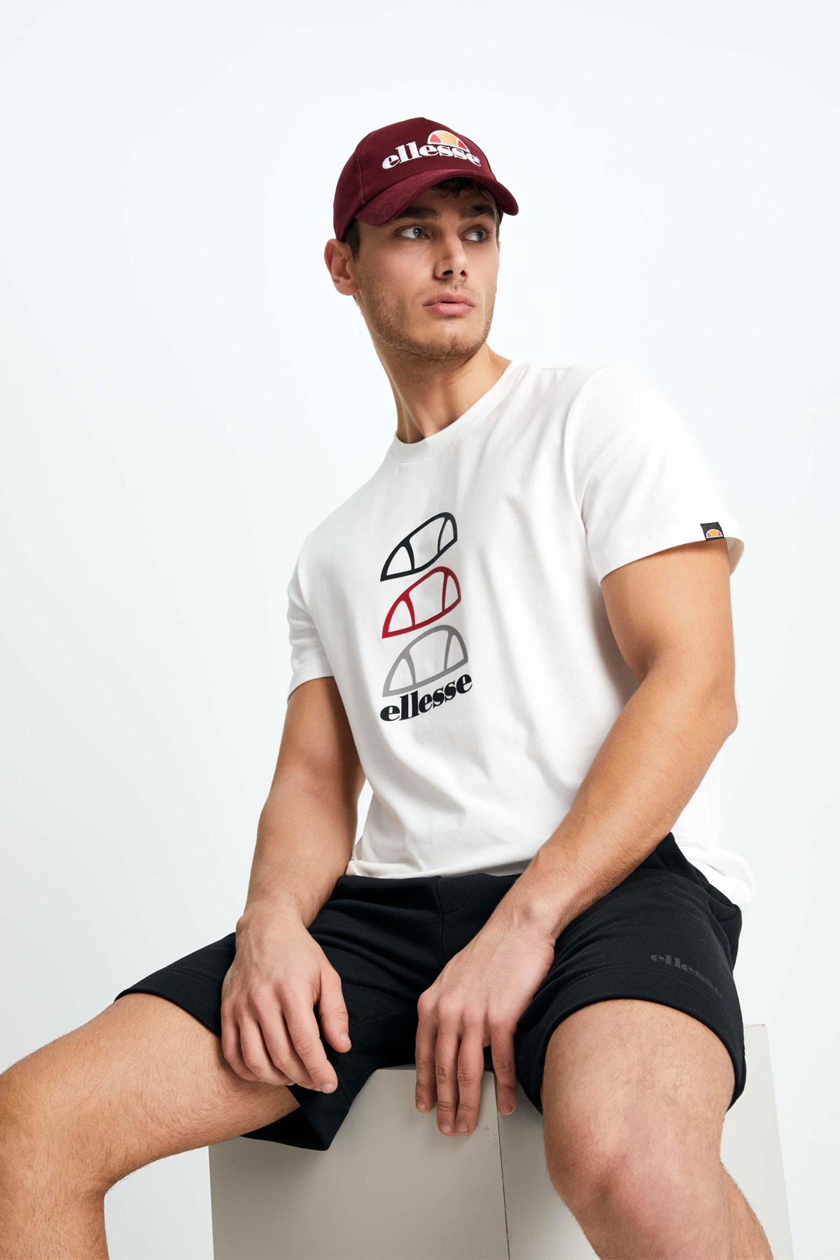 Ellesse Erkek Tişört EM129-WT Beyaz
