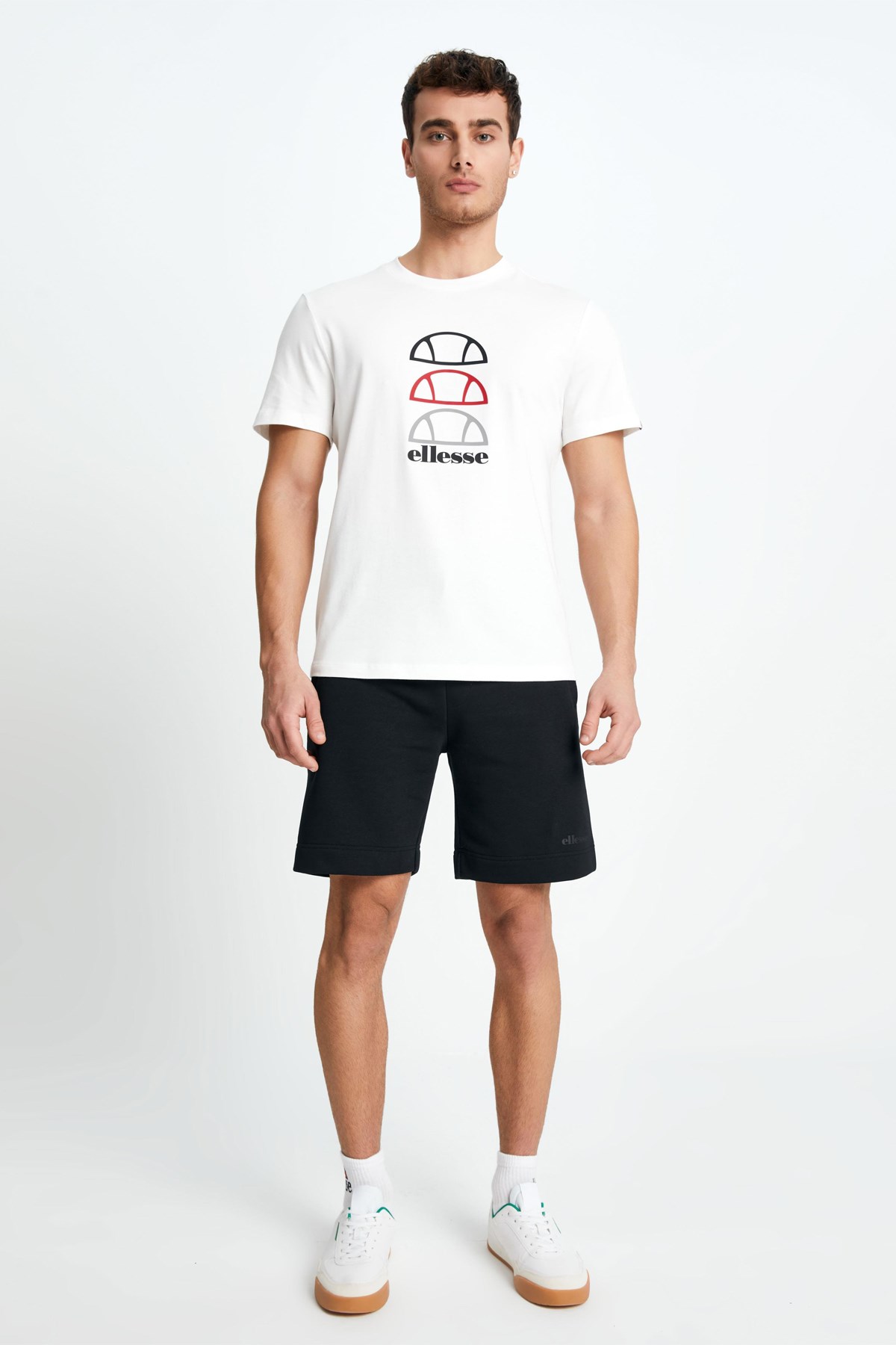 Ellesse Erkek Tişört EM129-WT Beyaz