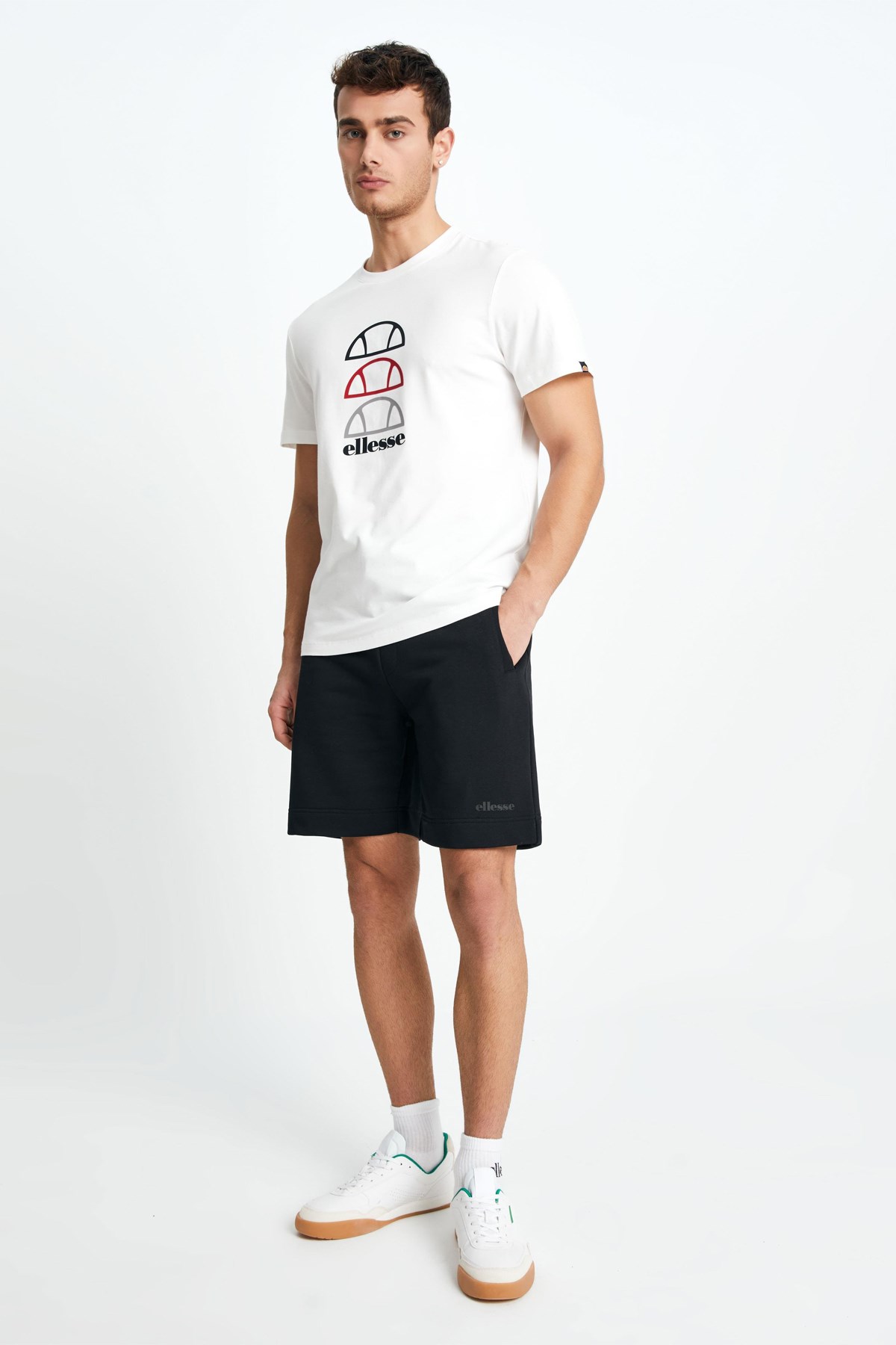Ellesse Erkek Tişört EM129-WT Beyaz