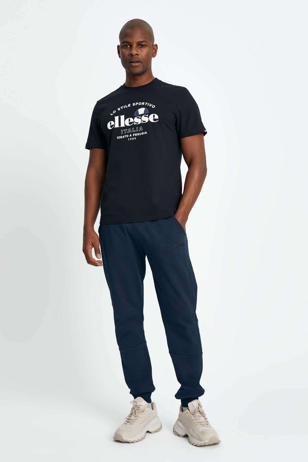 Ellesse Erkek Tişört EM141-BK Siyah