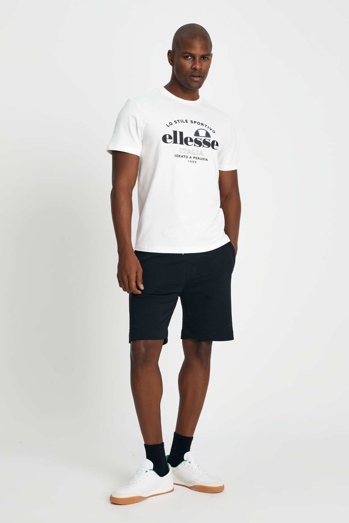Ellesse Erkek Tişört EM141-OF Beyaz