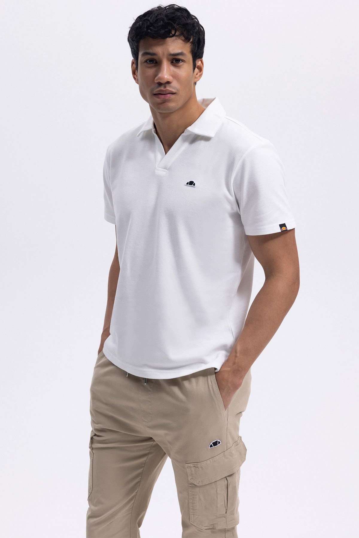 Ellesse Erkek Polo Tişört Em146-1-Of Ekru