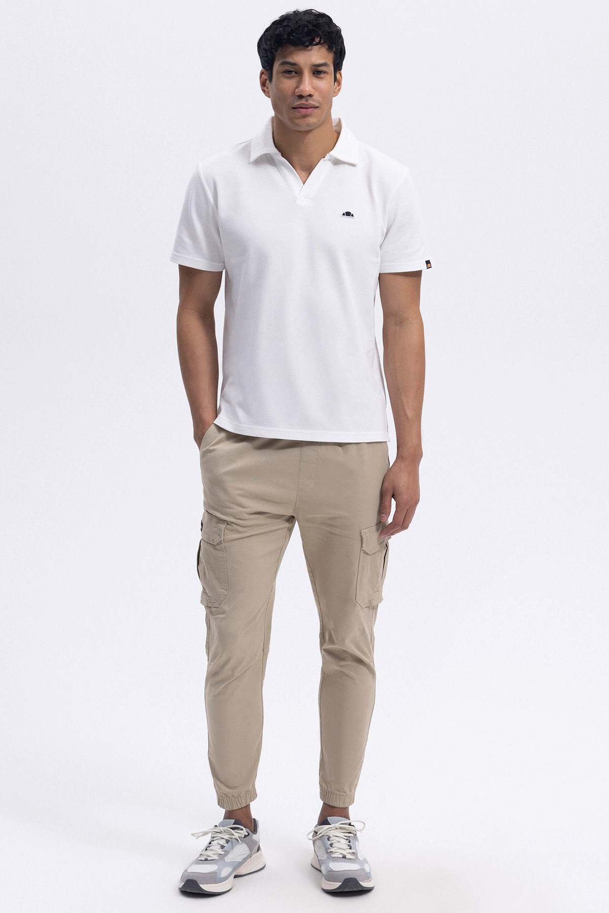 Ellesse Erkek Polo Tişört Em146-1-Of Ekru
