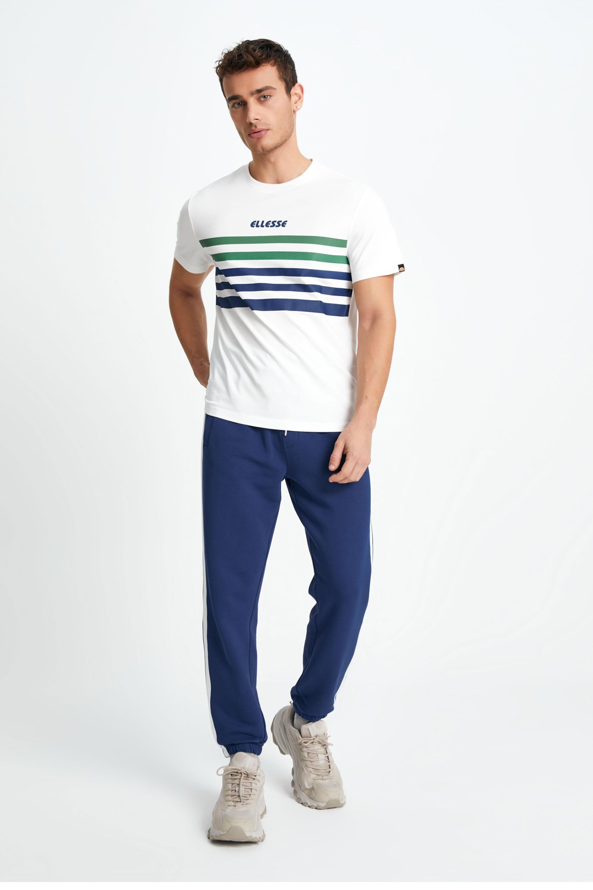 Ellesse Erkek Tişört EM157-OF Beyaz