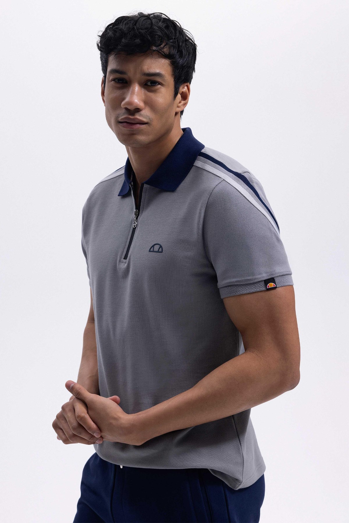 Ellesse Erkek Polo Tişört Em169-1-Gr Gri