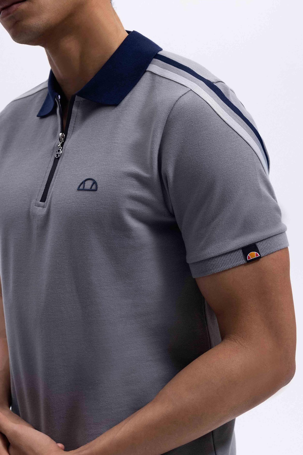 Ellesse Erkek Polo Tişört Em169-1-Gr Gri