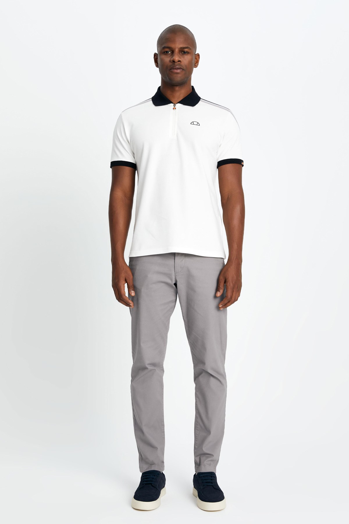 Ellesse Erkek Polo Yaka Tişört EM169-OF Beyaz