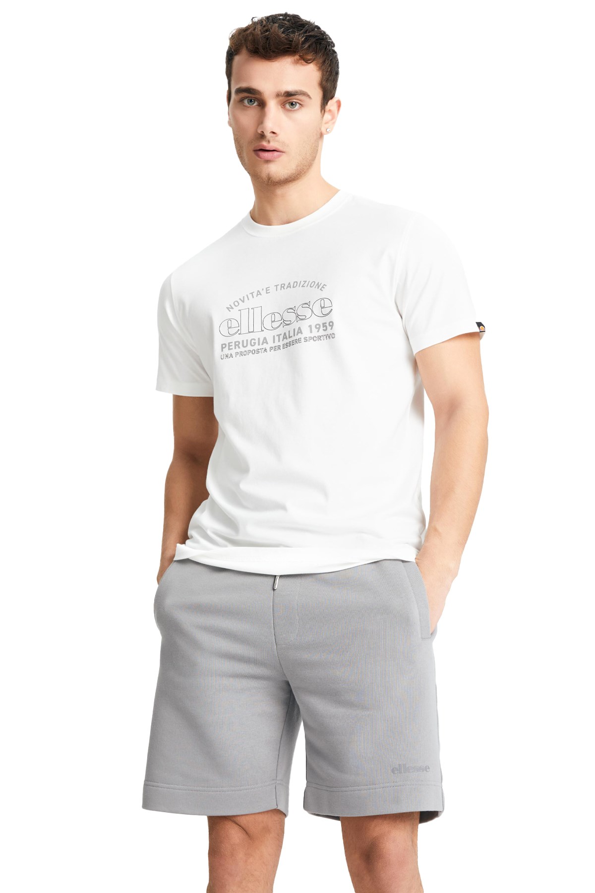 Ellesse Erkek Tişört EM181-OF Beyaz