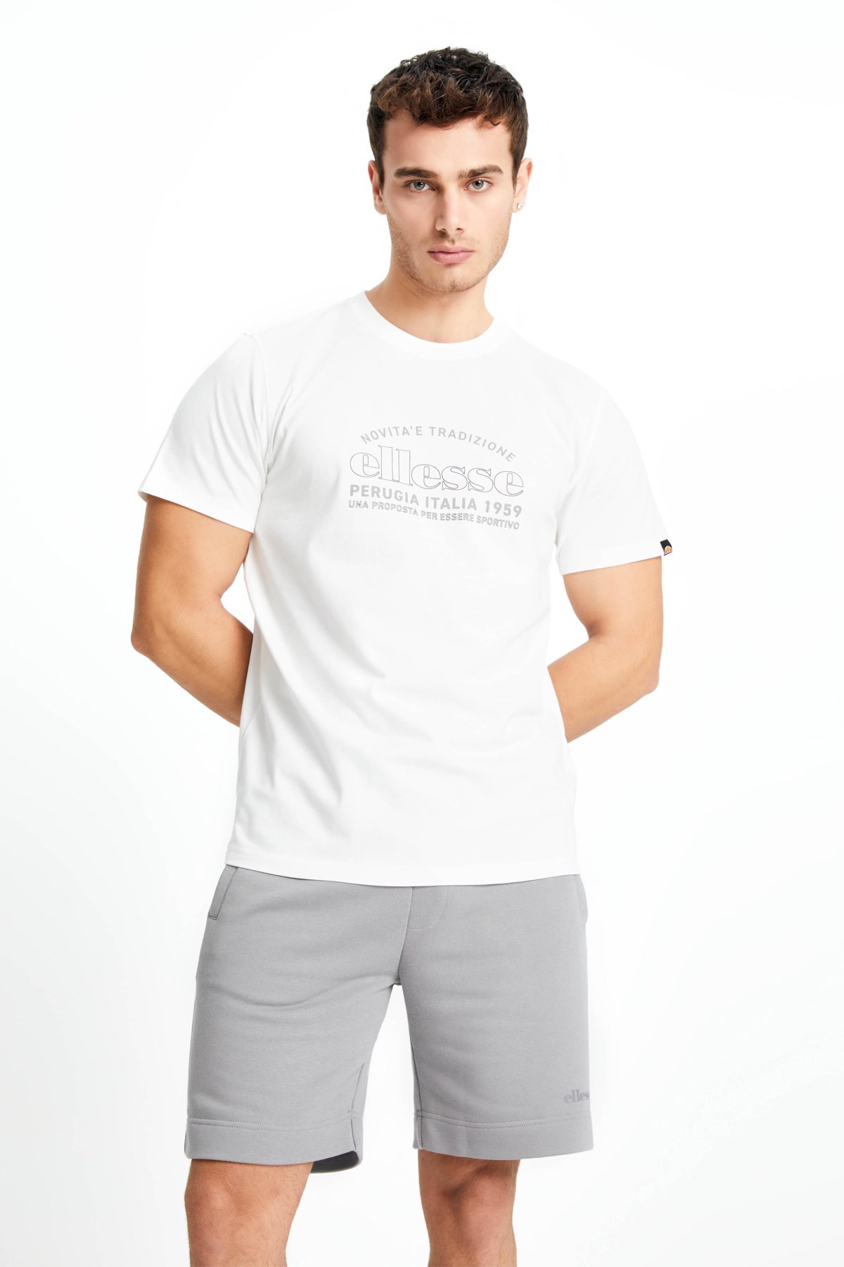 Ellesse Erkek Tişört EM181-OF Beyaz