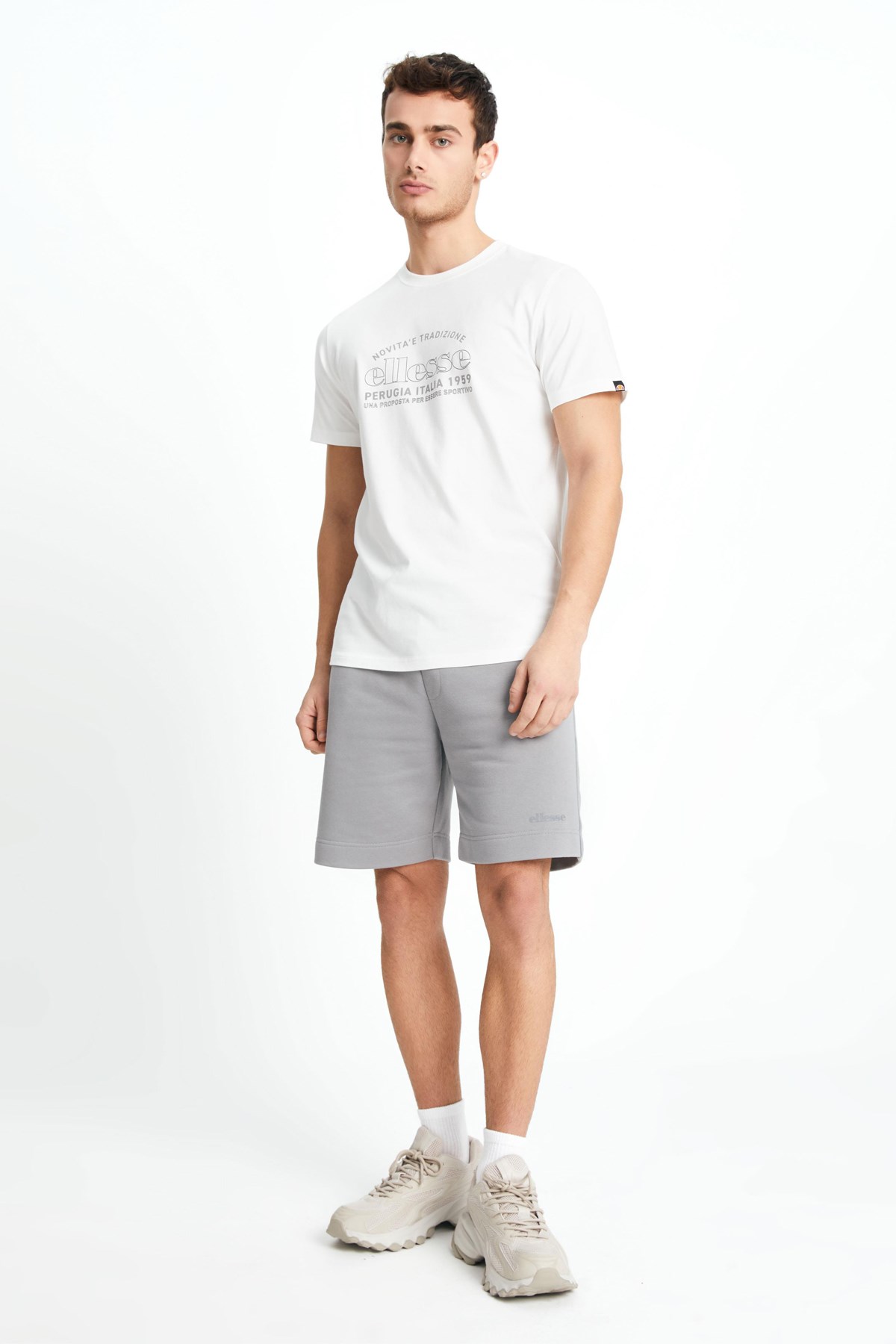Ellesse Erkek Tişört EM181-OF Beyaz