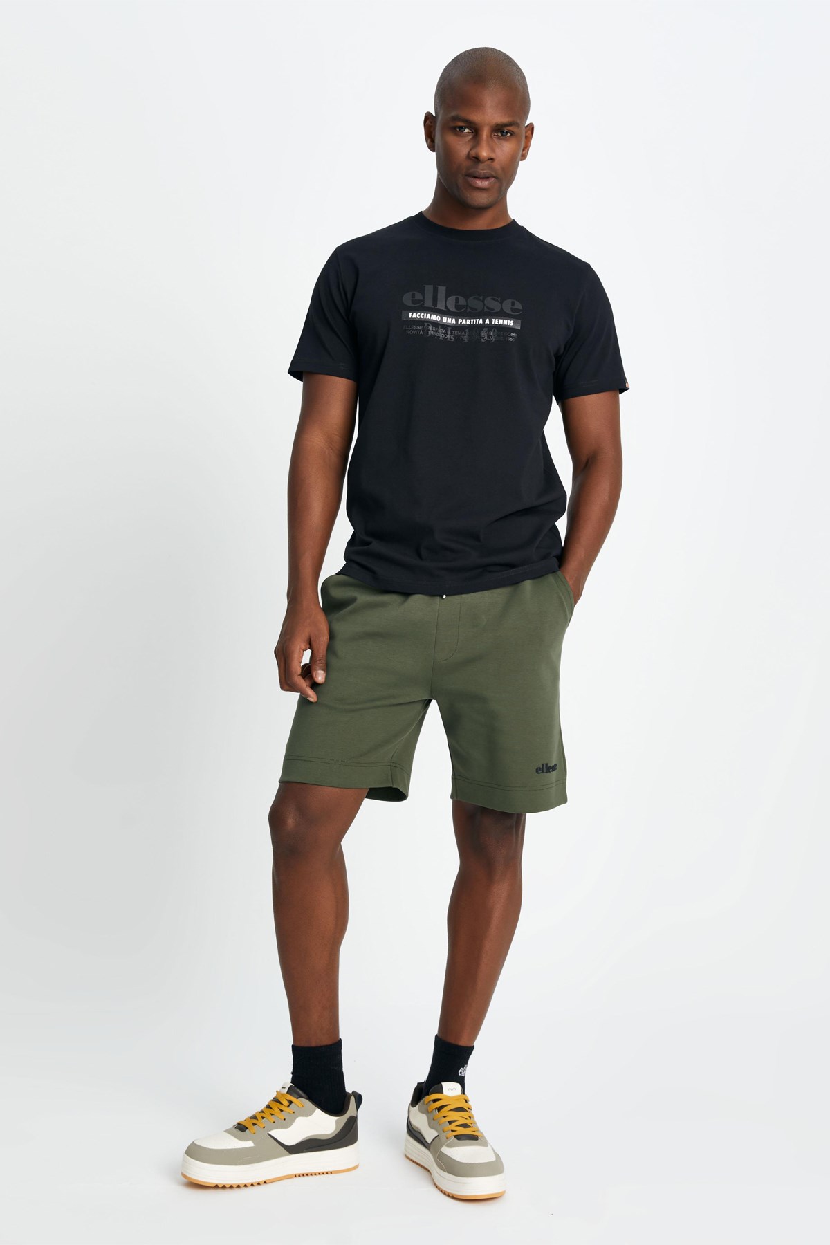 Ellesse Erkek Tişört EM182-BK Siyah