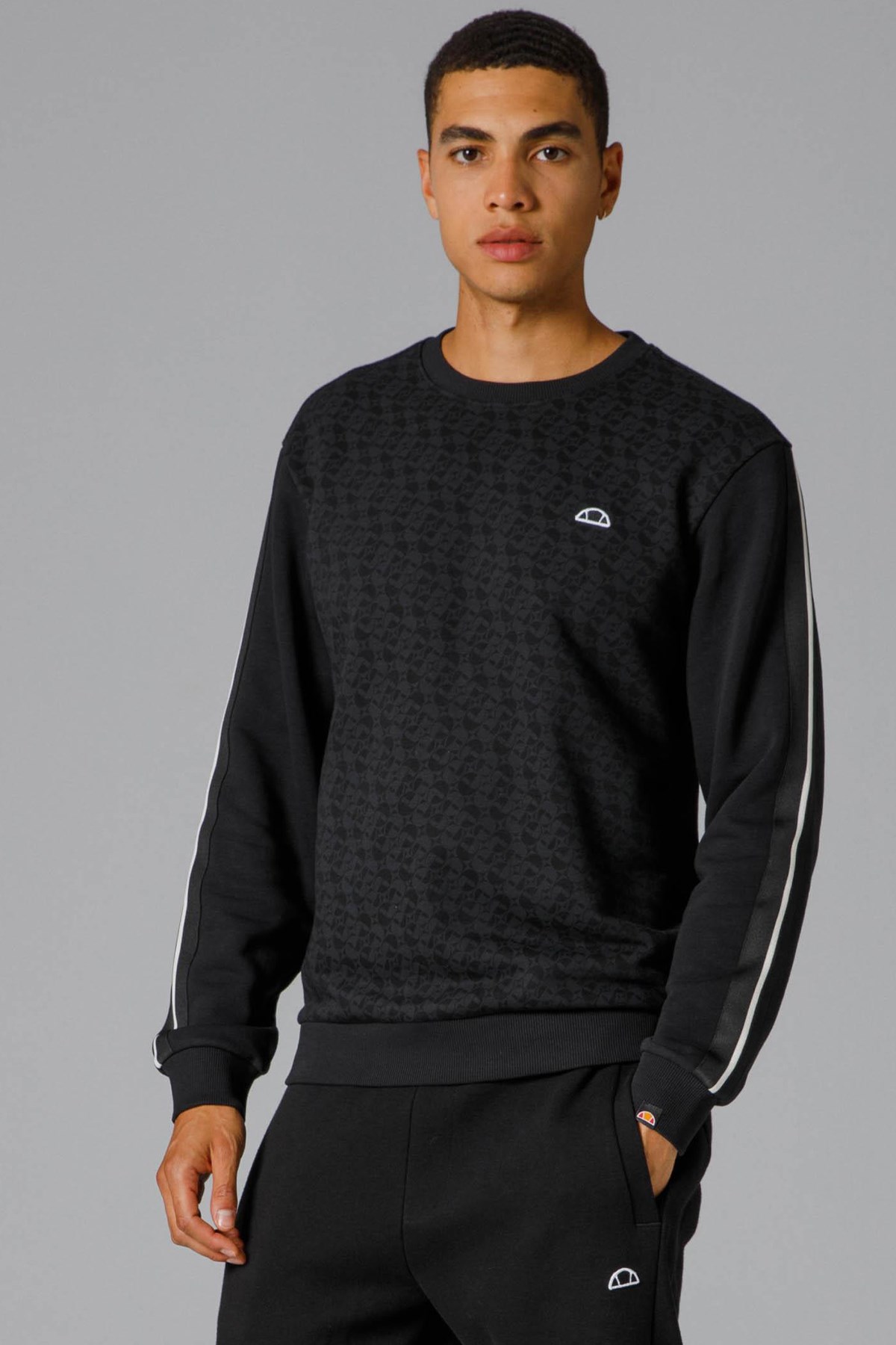 Ellesse Erkek Sweatshirt EM229-BK Siyah