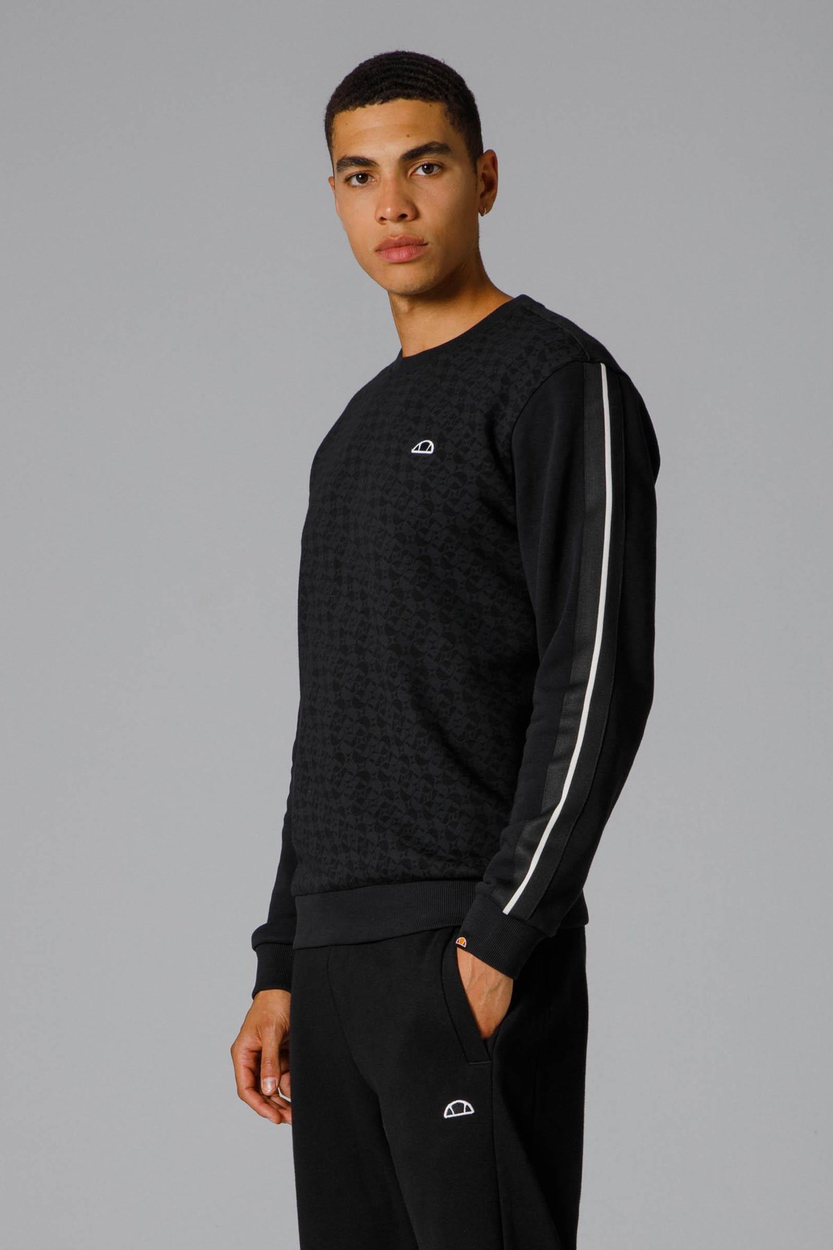 Ellesse Erkek Sweatshirt EM229-BK Siyah