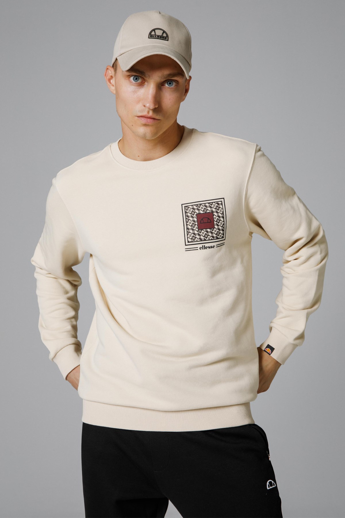 Ellesse Erkek Sweatshirt EM232-BG Bej