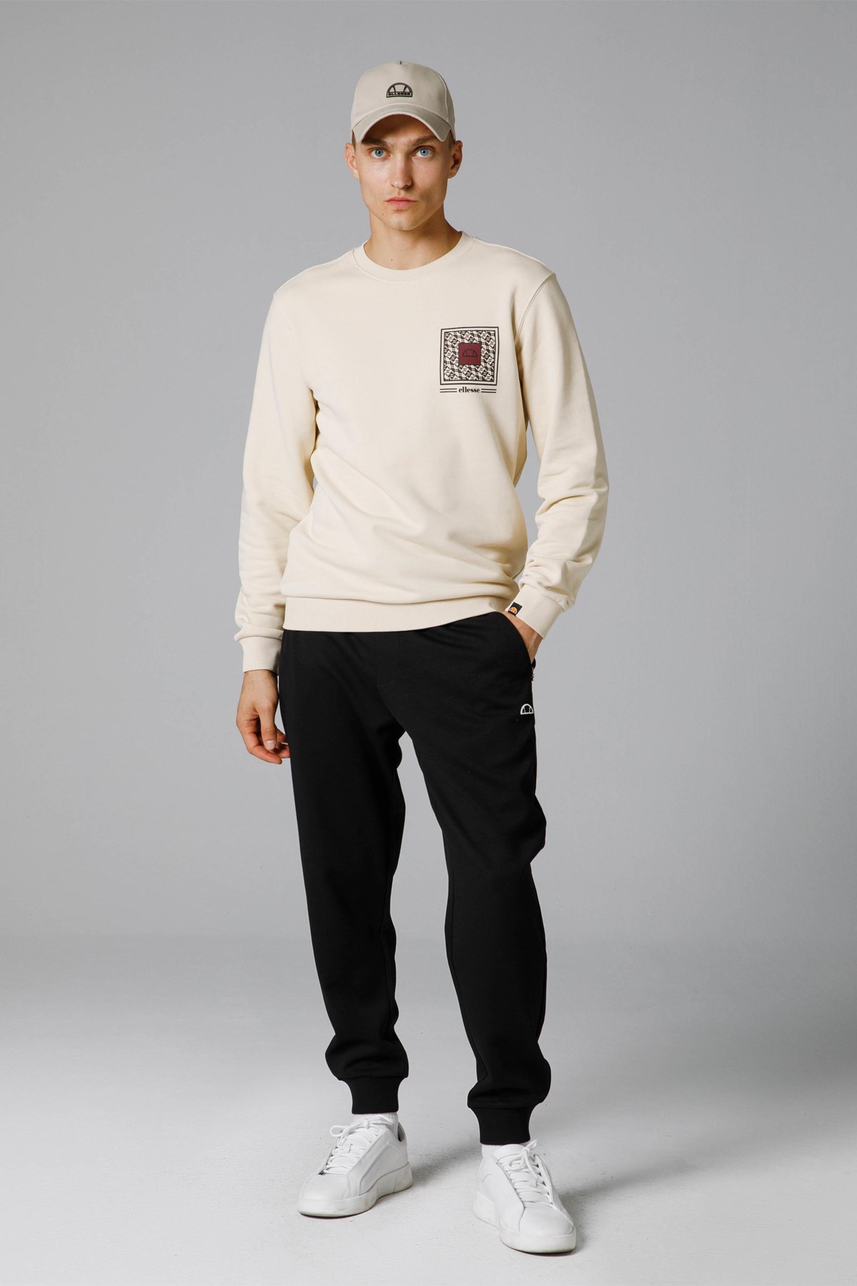 Ellesse Erkek Sweatshirt EM232-BG Bej