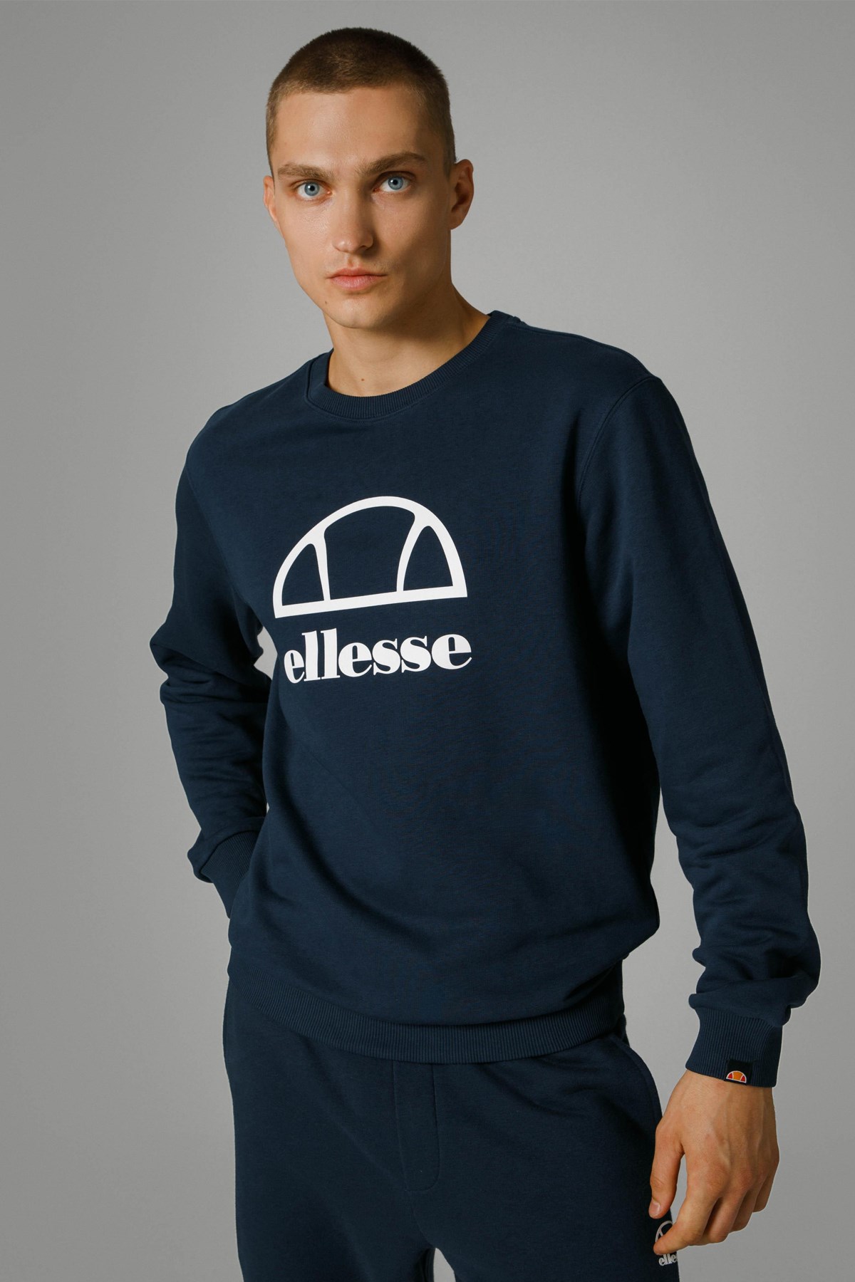 Ellesse Erkek Sweatshirt EM255-NV Lacivert