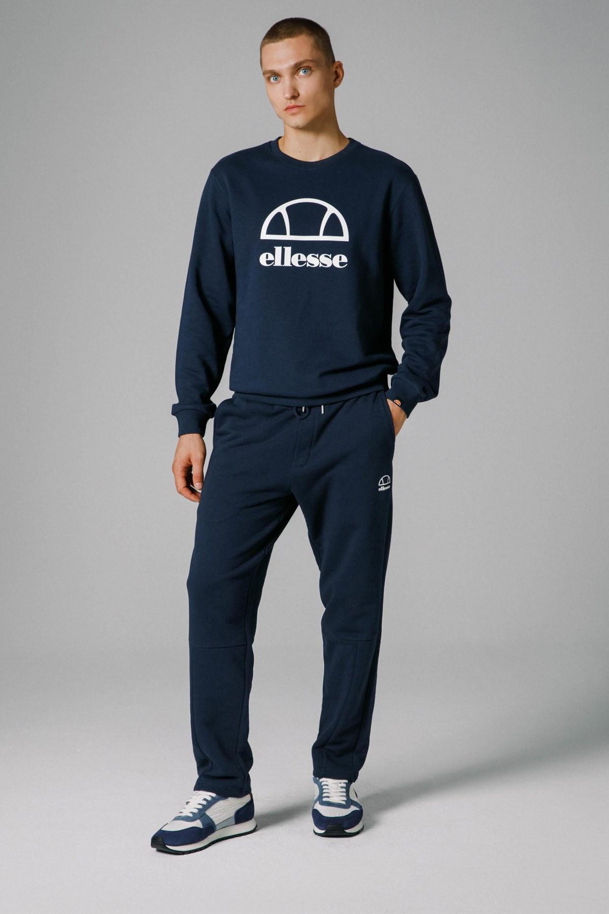 Ellesse Erkek Sweatshirt EM255-NV Lacivert