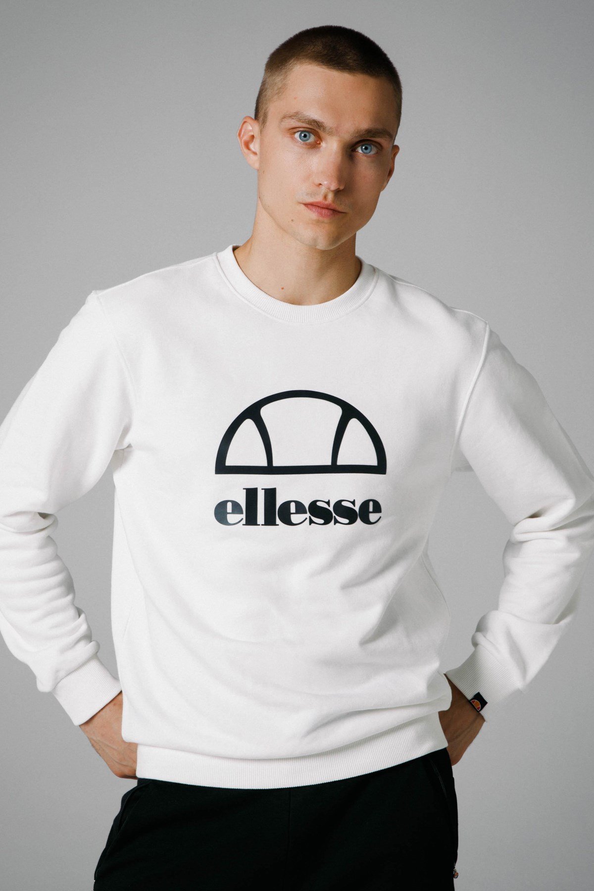 Ellesse Erkek Sweatshirt EM255-OF Beyaz