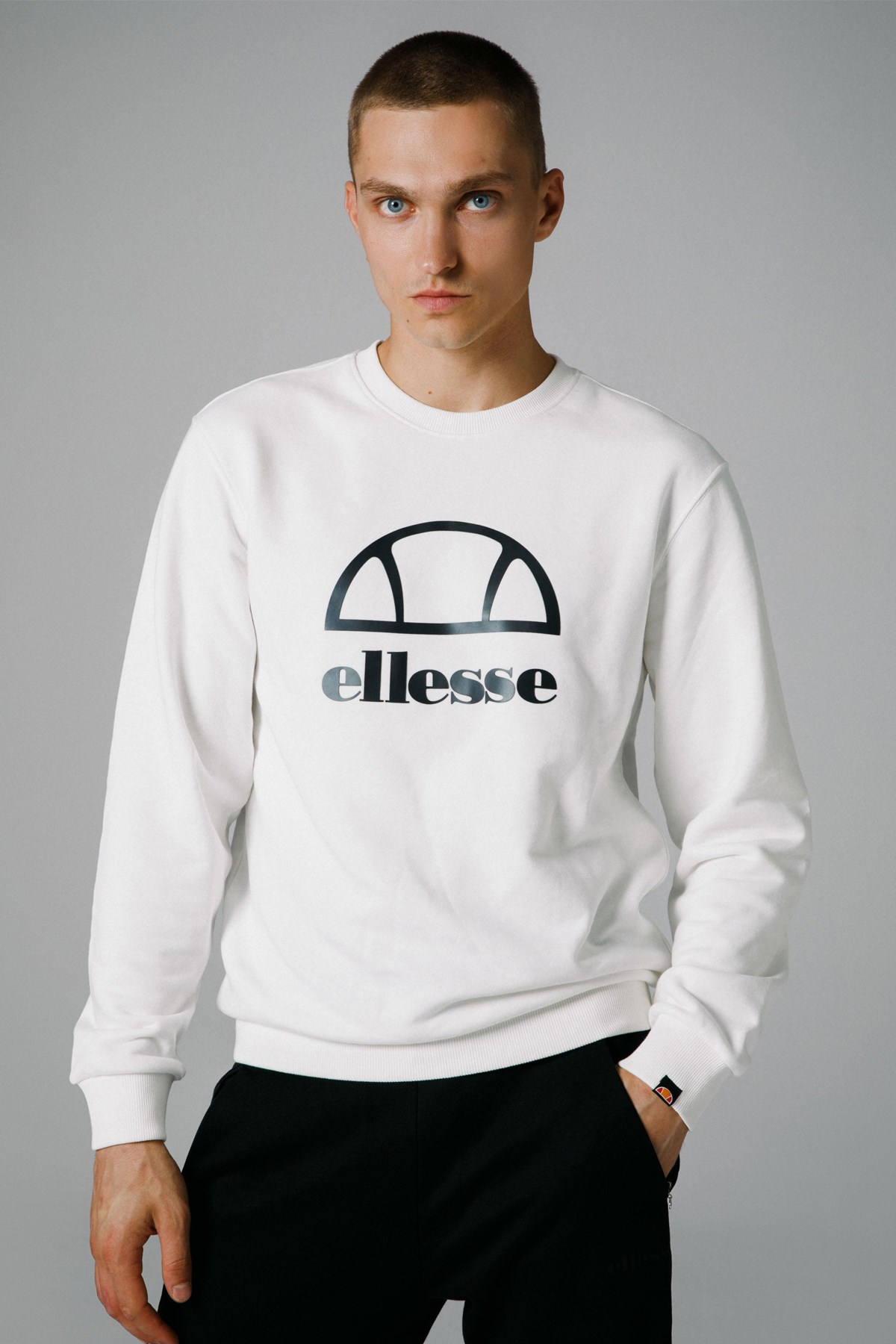 Ellesse Erkek Sweatshirt EM255-OF Beyaz