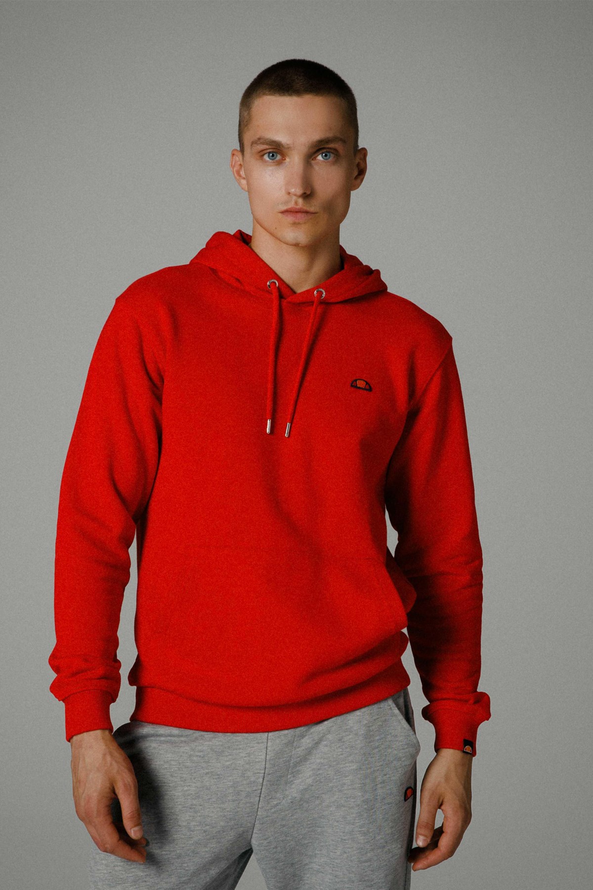 Ellesse Erkek Kapüşonlu Sweatshirt EM279-RD Kırmızı