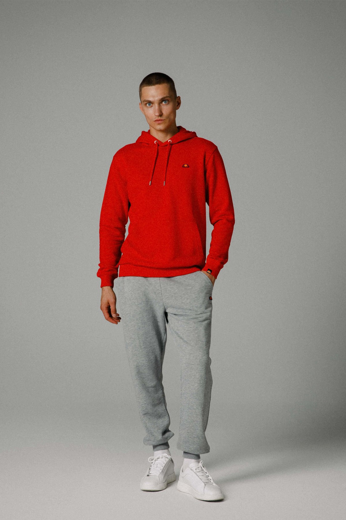 Ellesse Erkek Kapüşonlu Sweatshirt EM279-RD Kırmızı