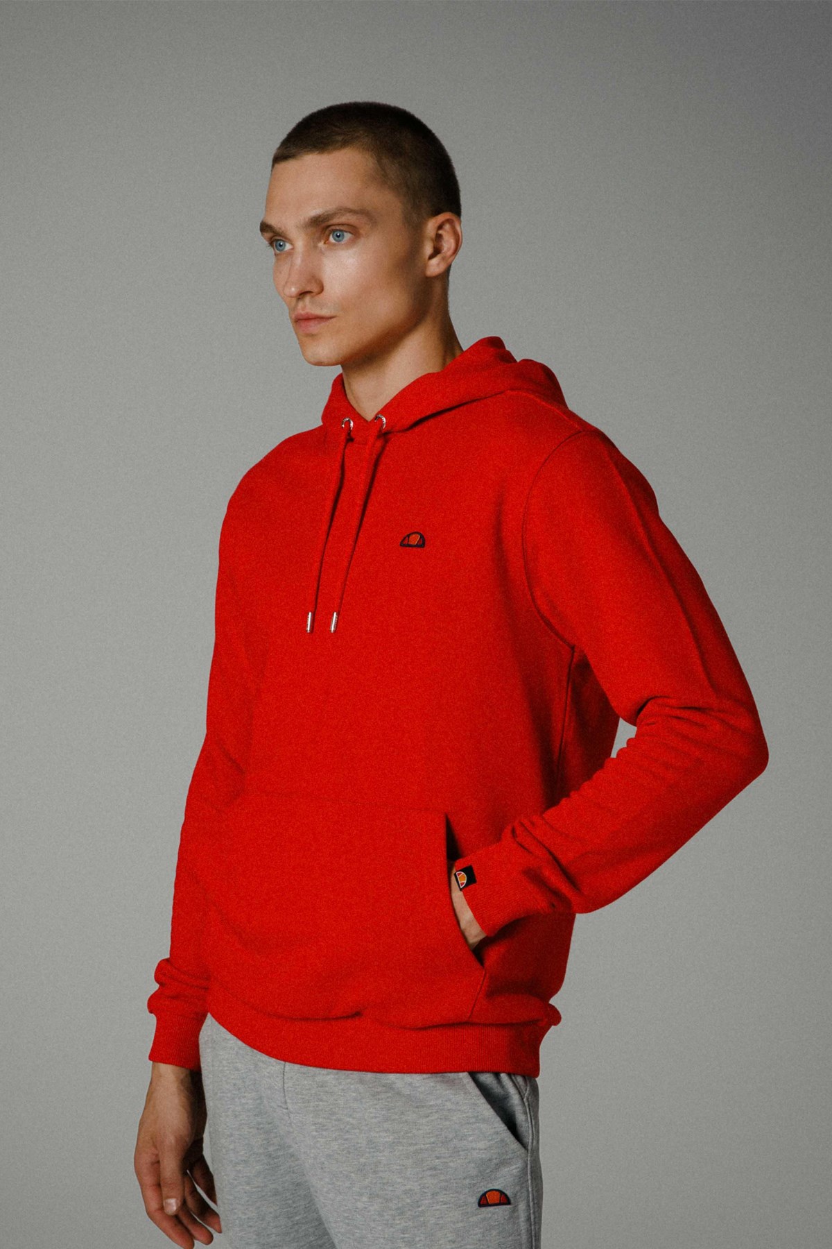 Ellesse Erkek Kapüşonlu Sweatshirt EM279-RD Kırmızı