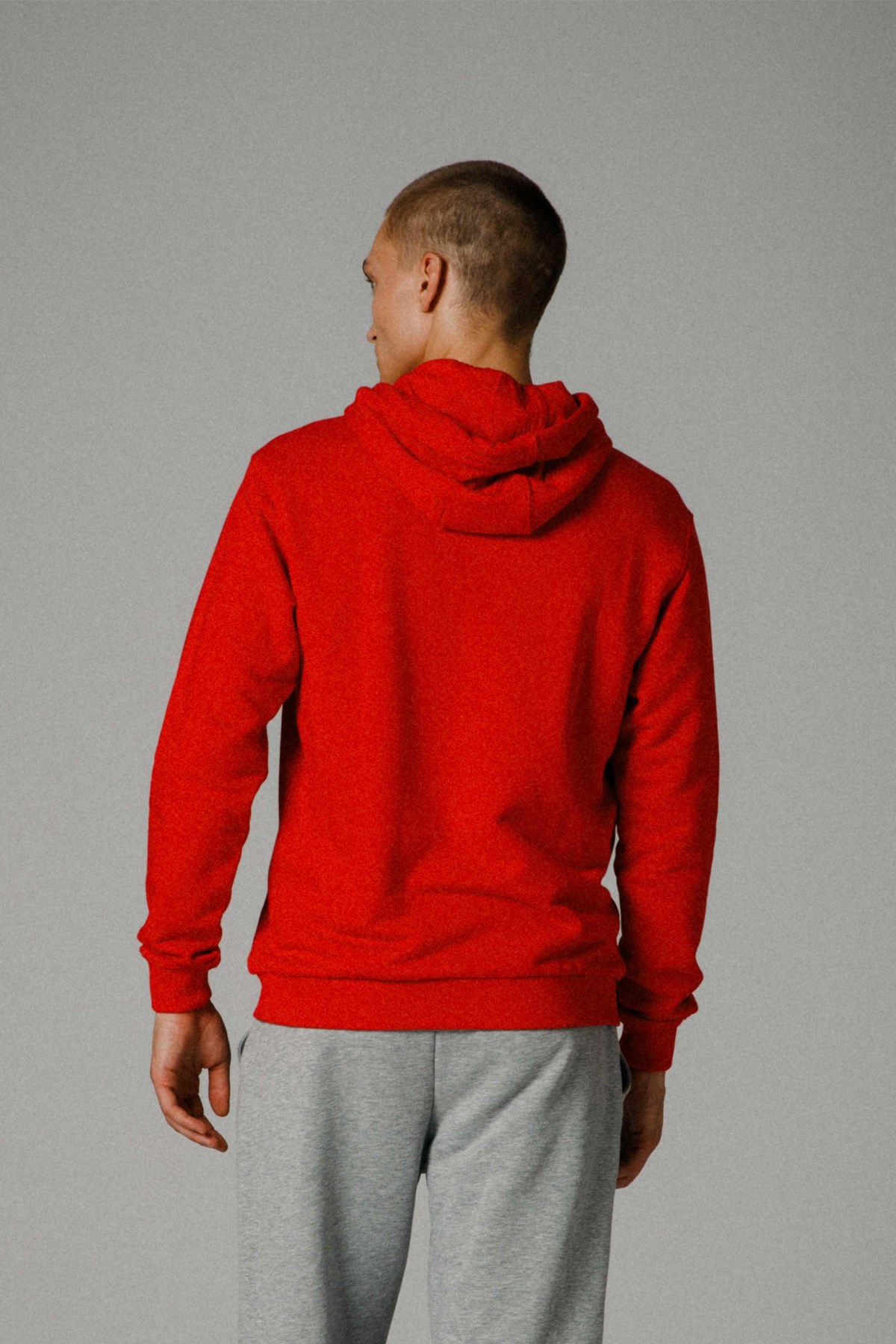 Ellesse Erkek Kapüşonlu Sweatshirt EM279-RD Kırmızı