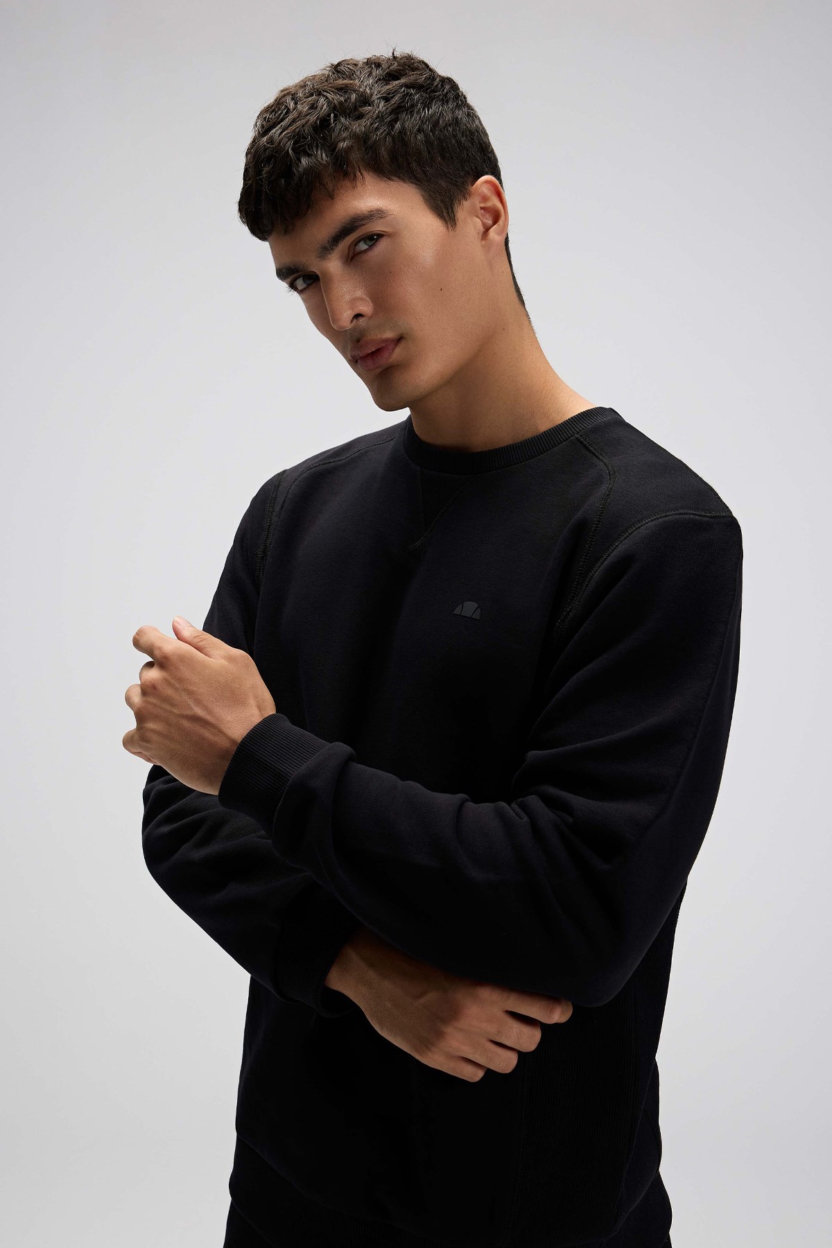 Ellesse Erkek Sweatshirt EM282-1-BK Siyah