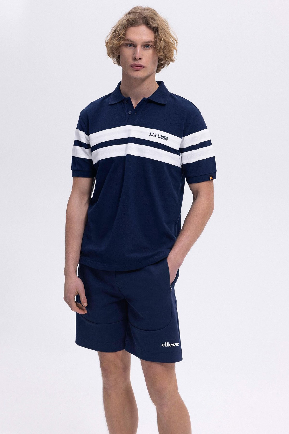 Ellesse Erkek Polo Tişört Em396-Nv Lacivert