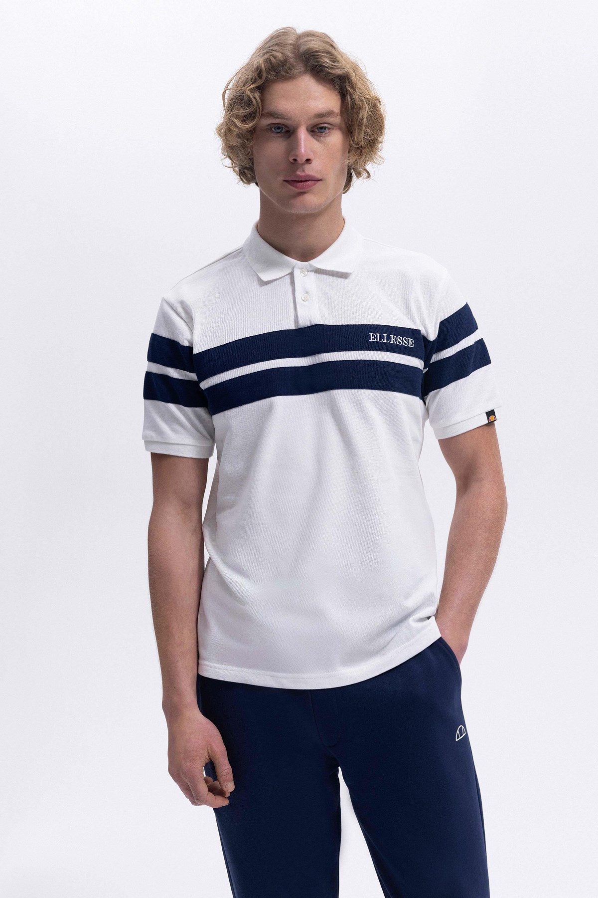 Ellesse Erkek Polo Tişört Em396-Of Ekru