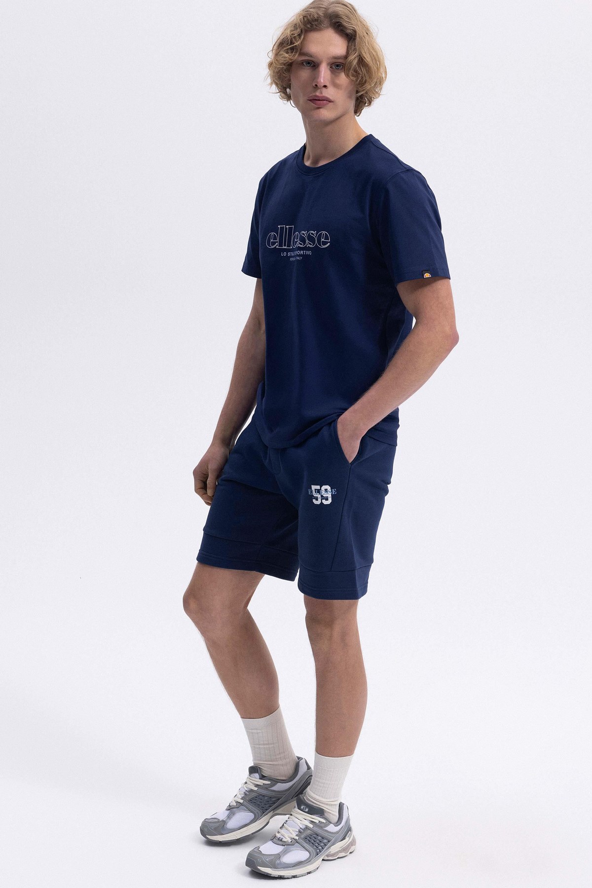 Ellesse Erkek Tişört Em451-Nv Lacivert