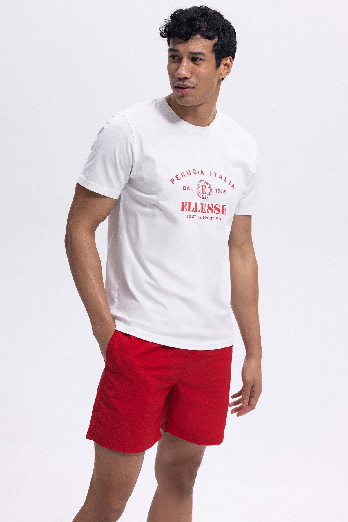 Ellesse Erkek Tişört Em453-Of Ekru