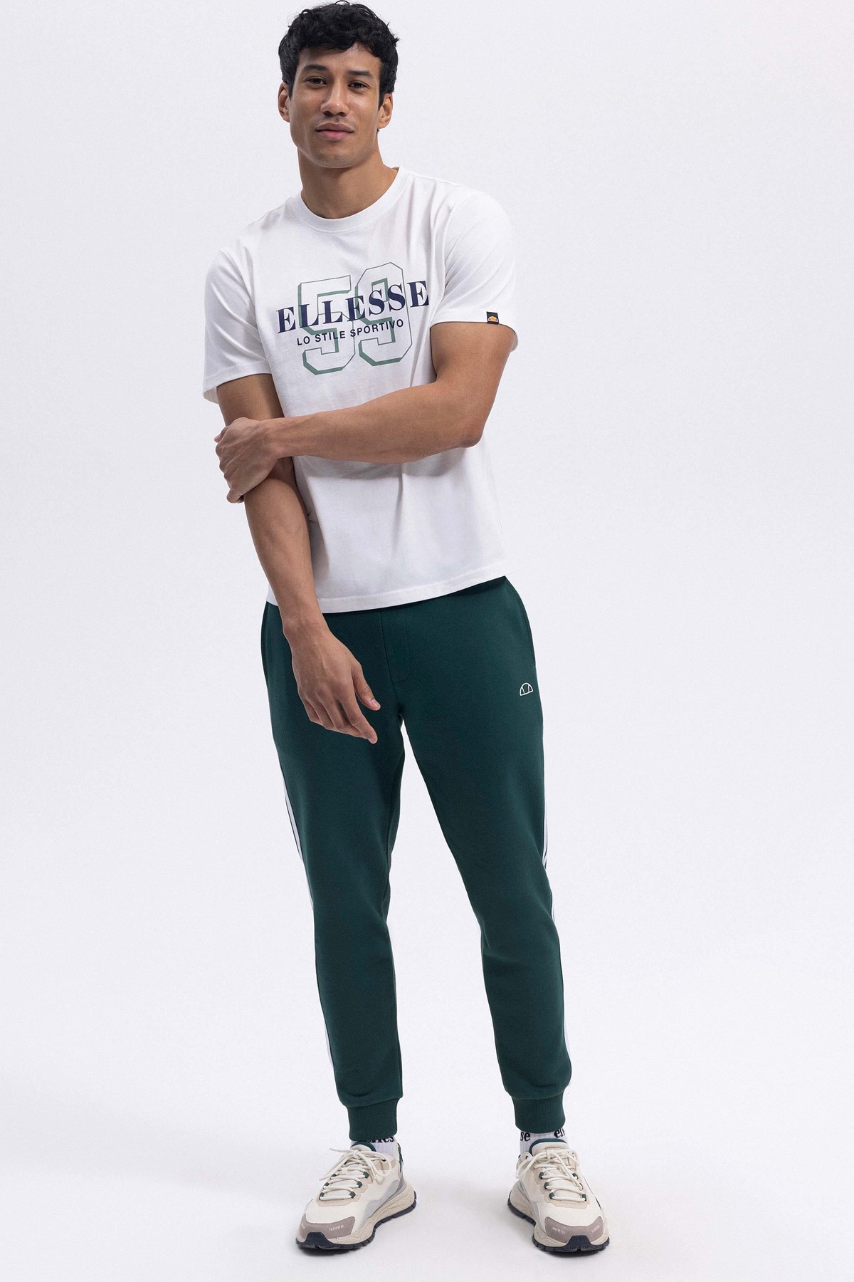 Ellesse Erkek Tişört Em455-Of Ekru