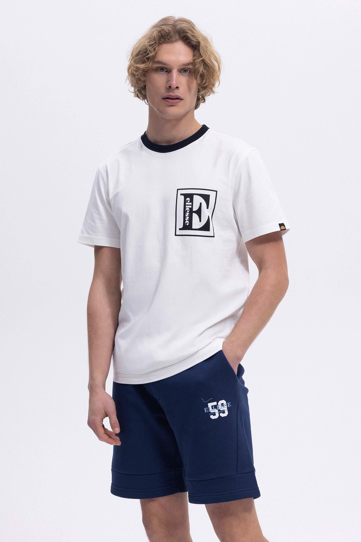 Ellesse Erkek Tişört Em458-Of Ekru