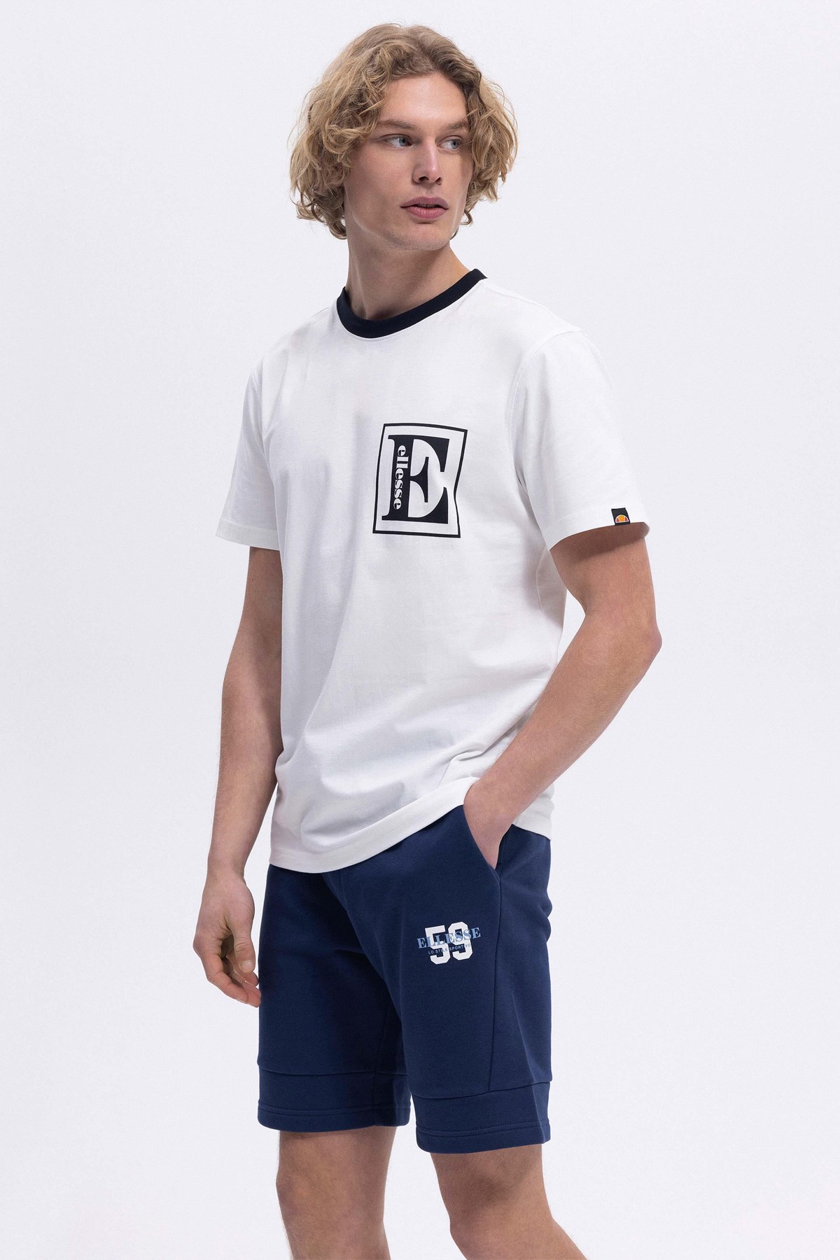 Ellesse Erkek Tişört Em458-Of Ekru