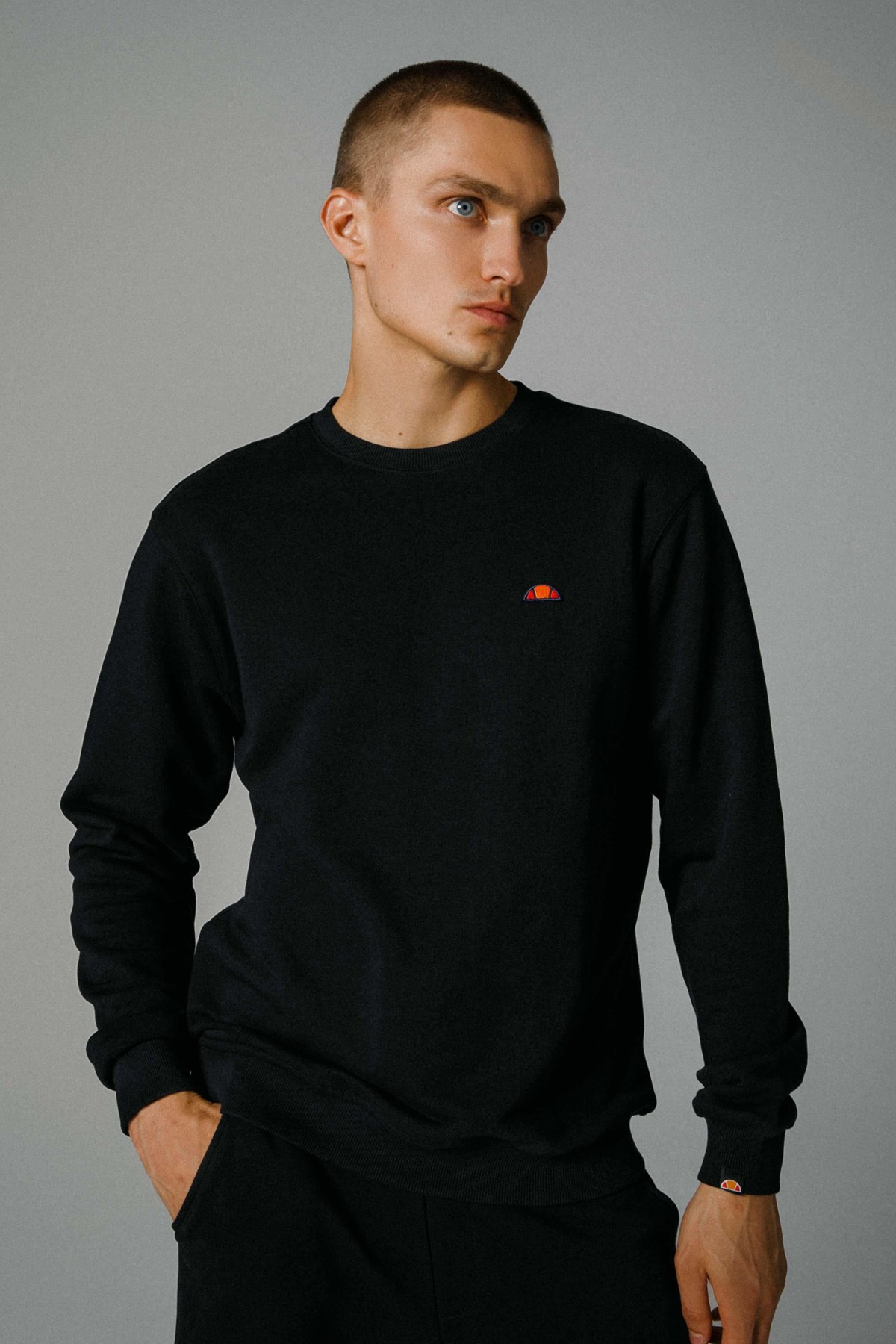 Ellesse Erkek Sweatshirt EM466-Bk Siyah