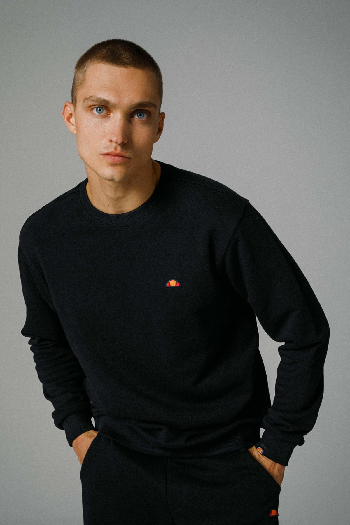 Ellesse Erkek Sweatshirt EM466-Bk Siyah