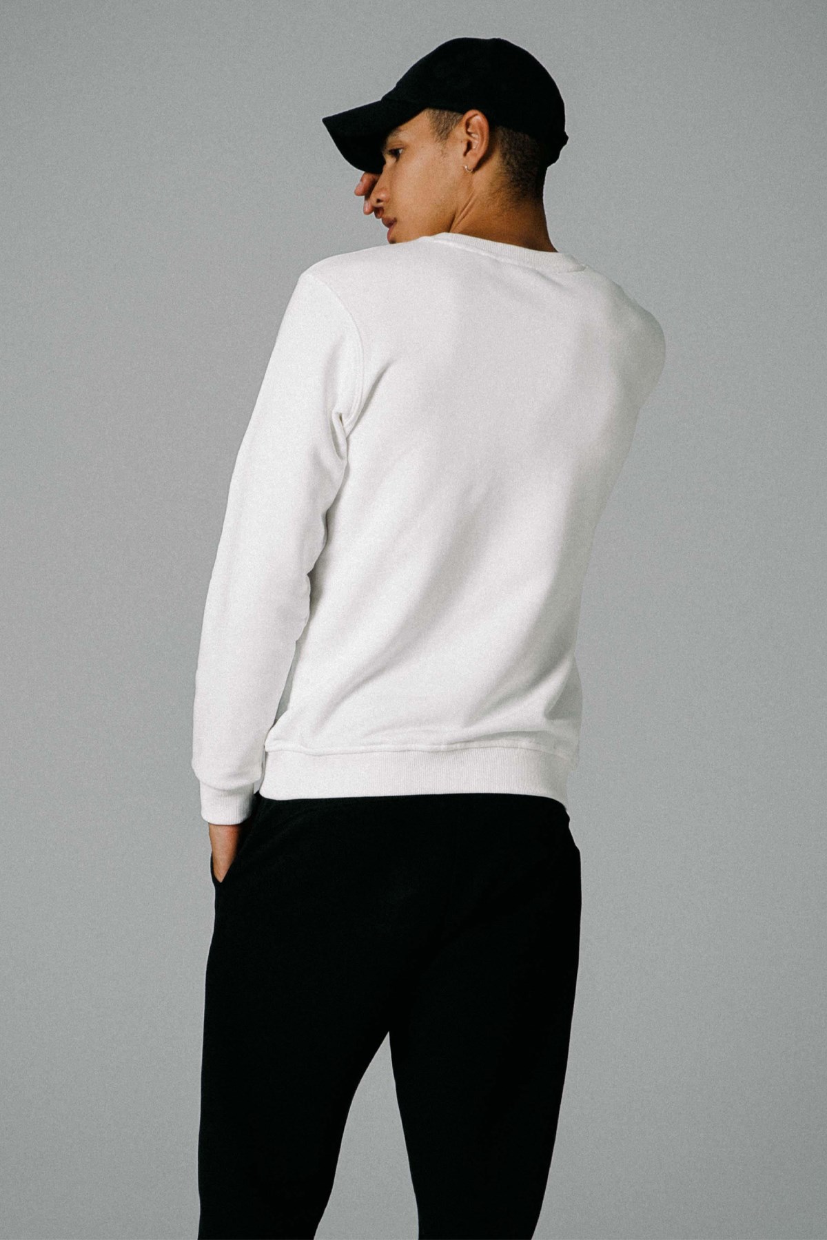 Ellesse Erkek Sweatshirt EM466-OF Ekru